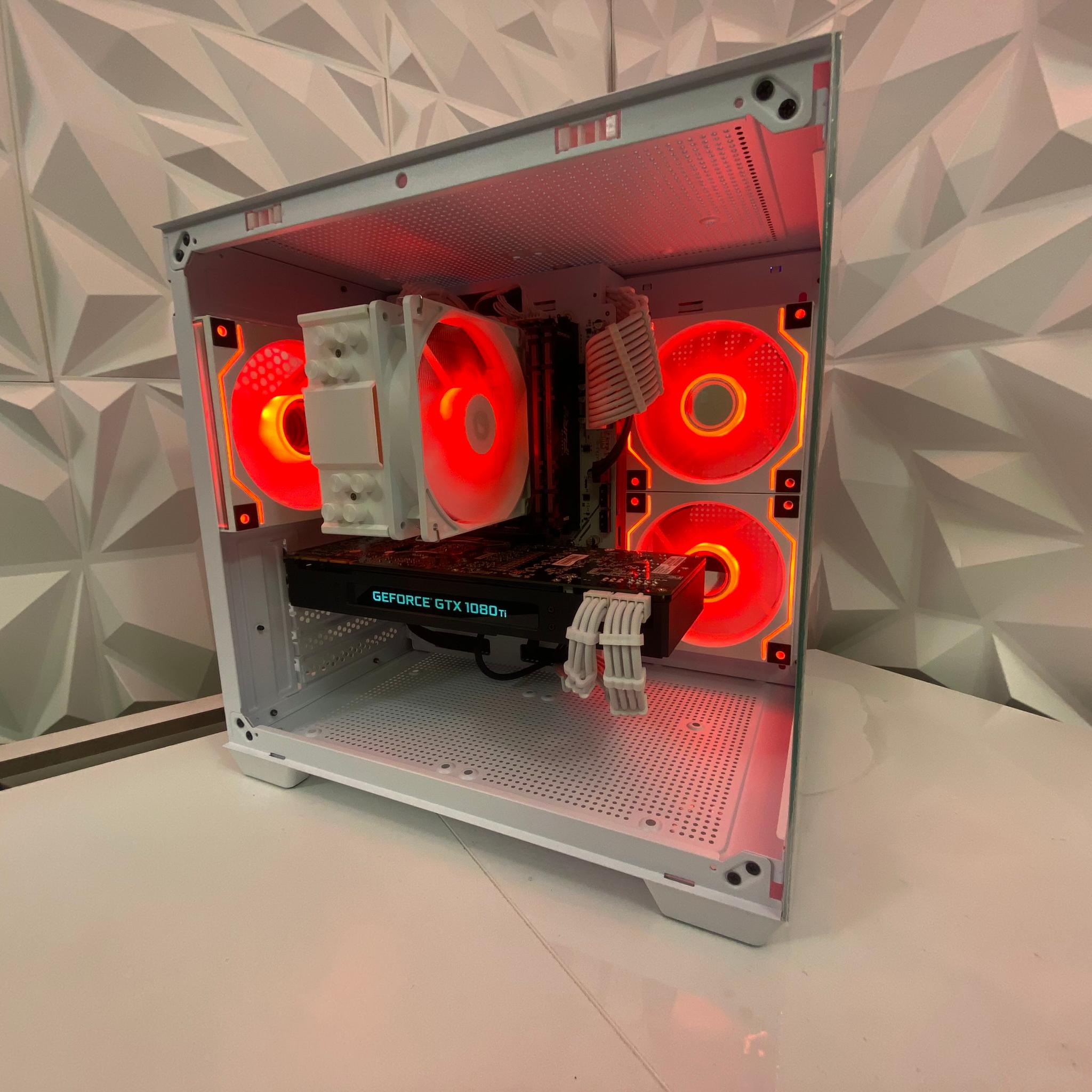 🎅🎅 White Elite Build – Ryzen 5 3600 + GTX 1080 Ti 11GB | 1080p/1440p High FPS Ready