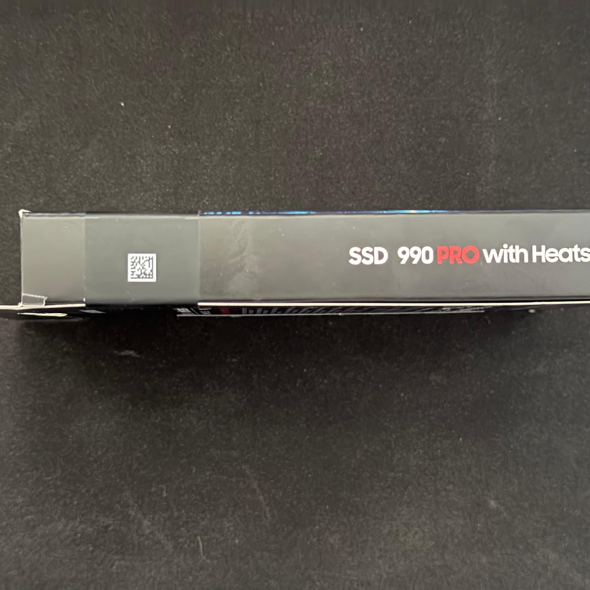 Samsung 990 PRO 2TB with Heatsink – Sealed Retail Box