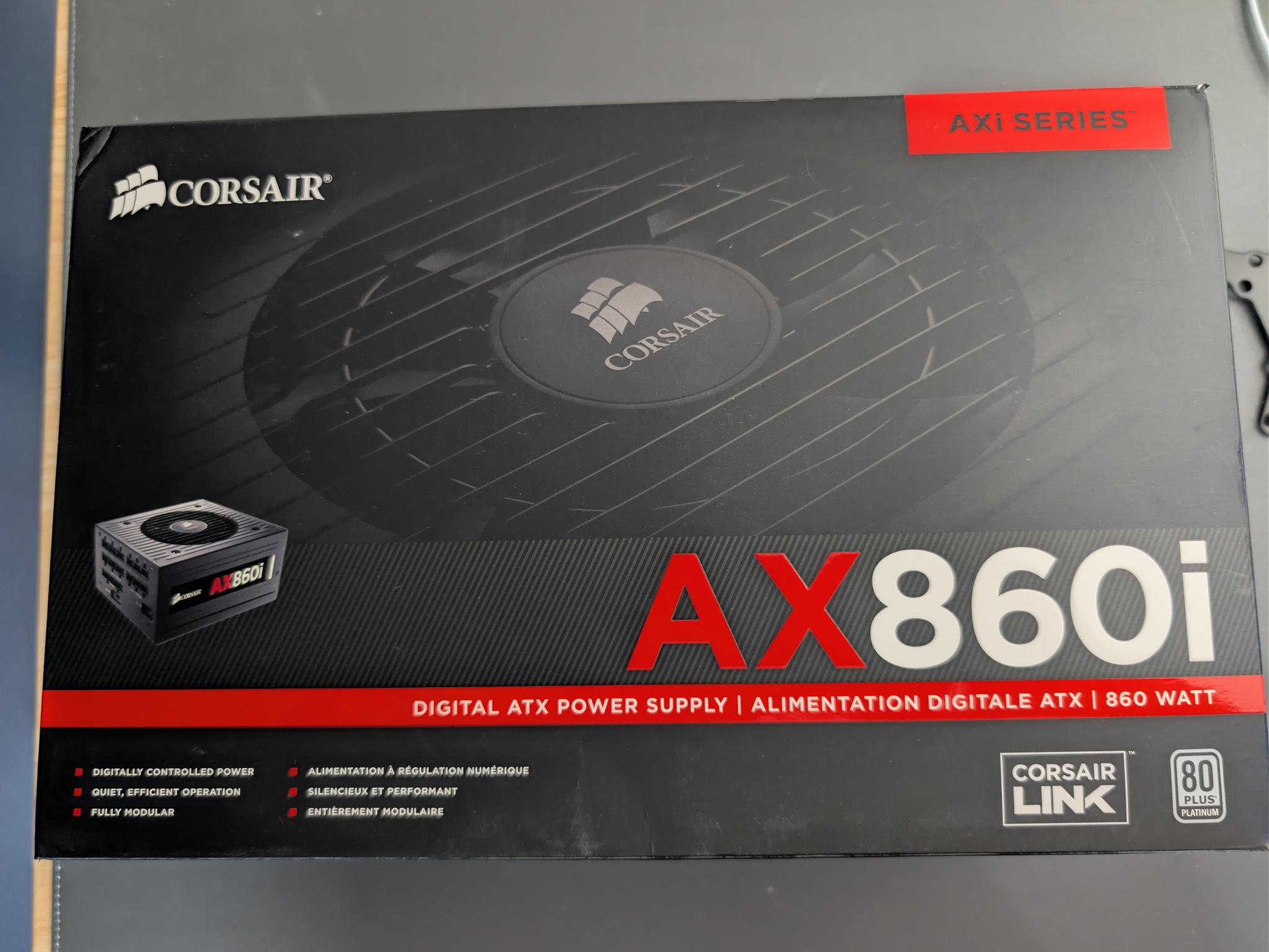 Used Corsair AX860i - Discount on a Platinum Power Supply