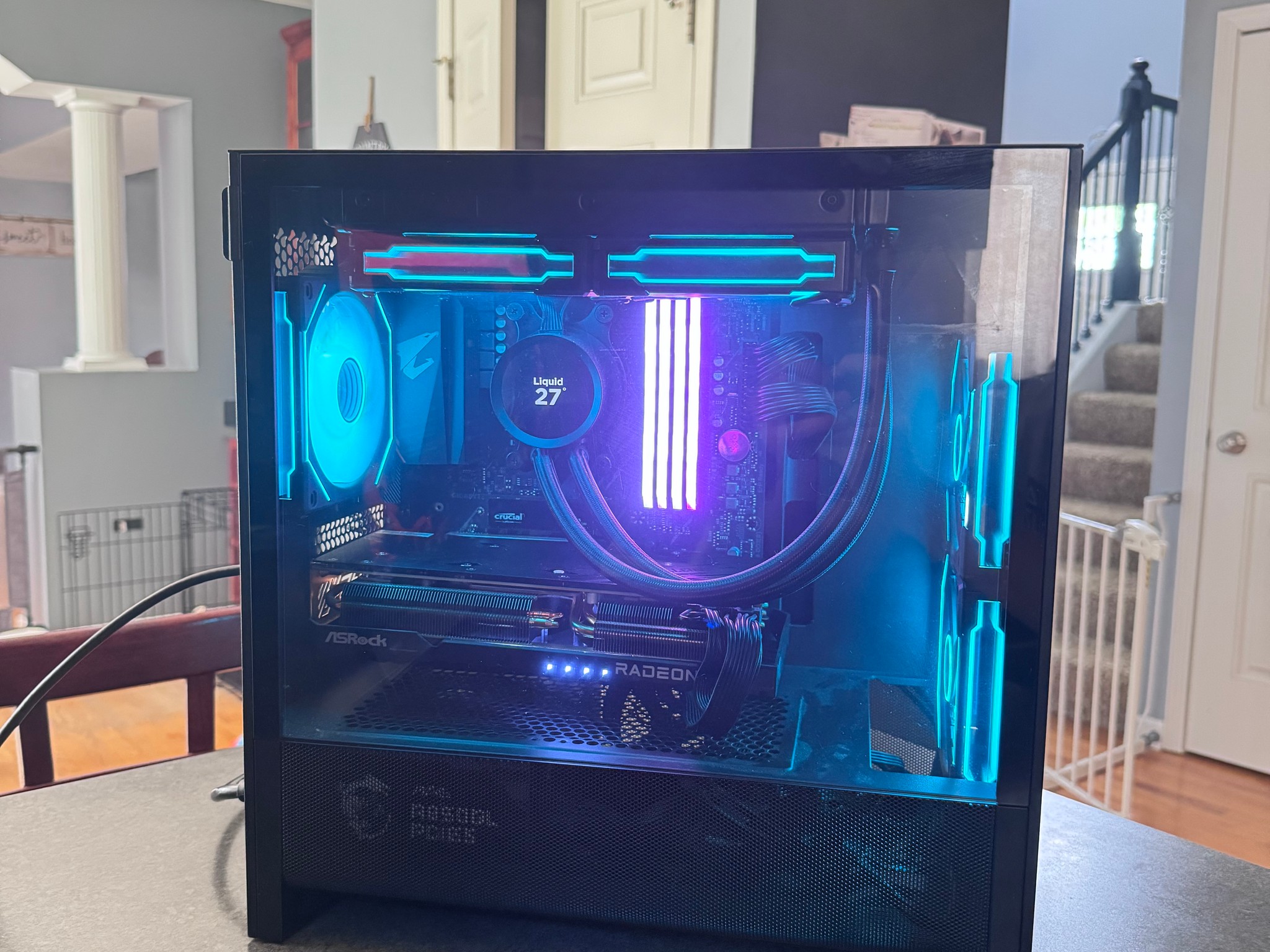 High-End 1440p Gaming PC | Ryzen 7 5700X3D + RX 7700 XT | Clean RGB Build