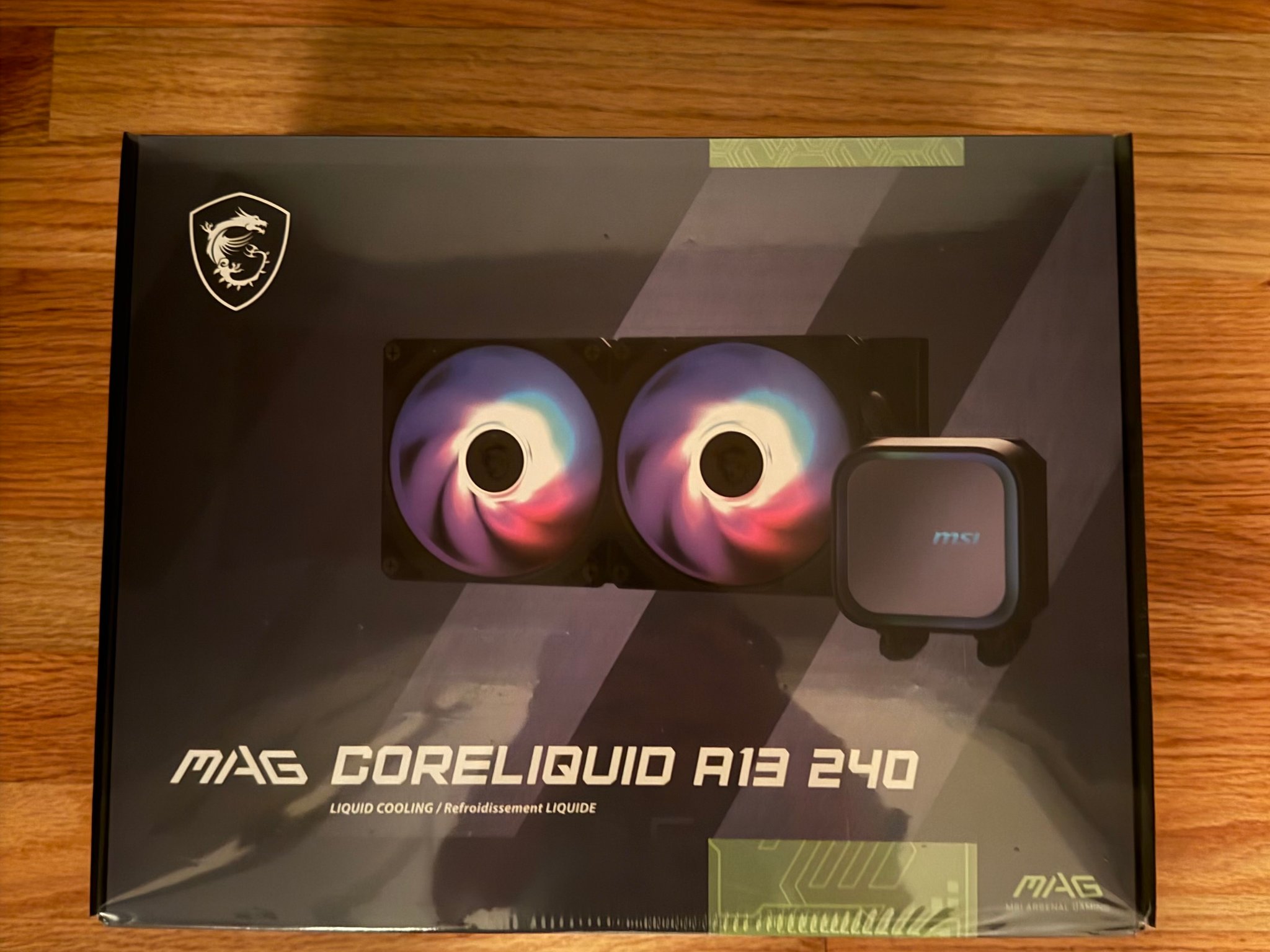 NEW MSI MAG Coreliquid A13 240 Black RGB AIO Liquid Cooling 240mm Radiator