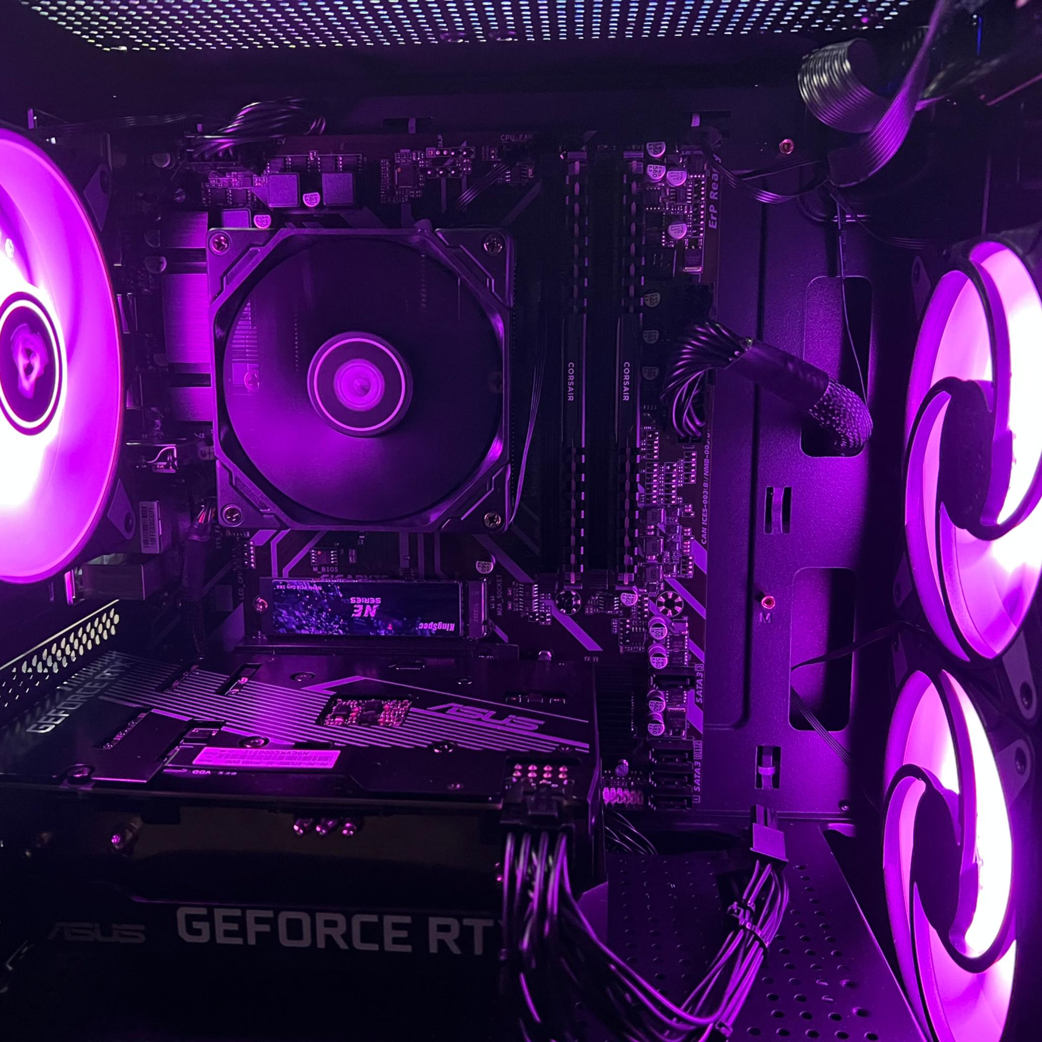 Budget Gaming PC Ryzen 5 3600/RTX 3050 8GB/1 TB SSD NVME/ARGB fans