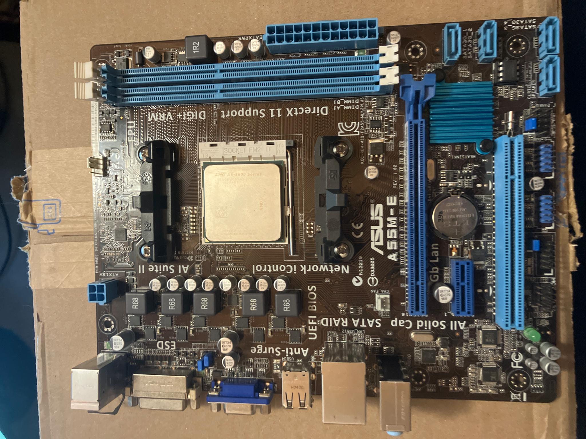 Used a55m-e asus motherboard