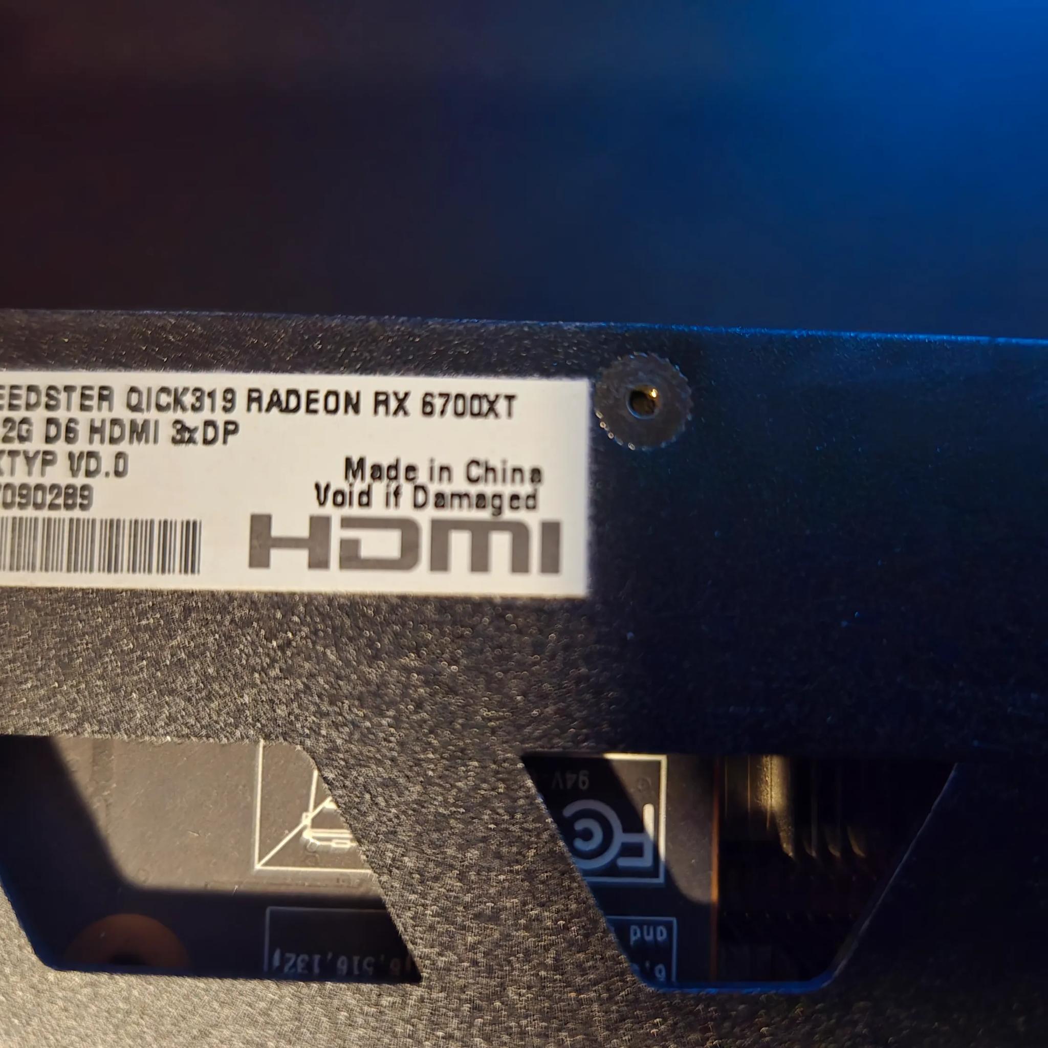 XFX Speedster QICK319 AMD Radeon RX 6700 XT 12GB GDDR6 PCI Express 4.0 Gaming Graphics Card