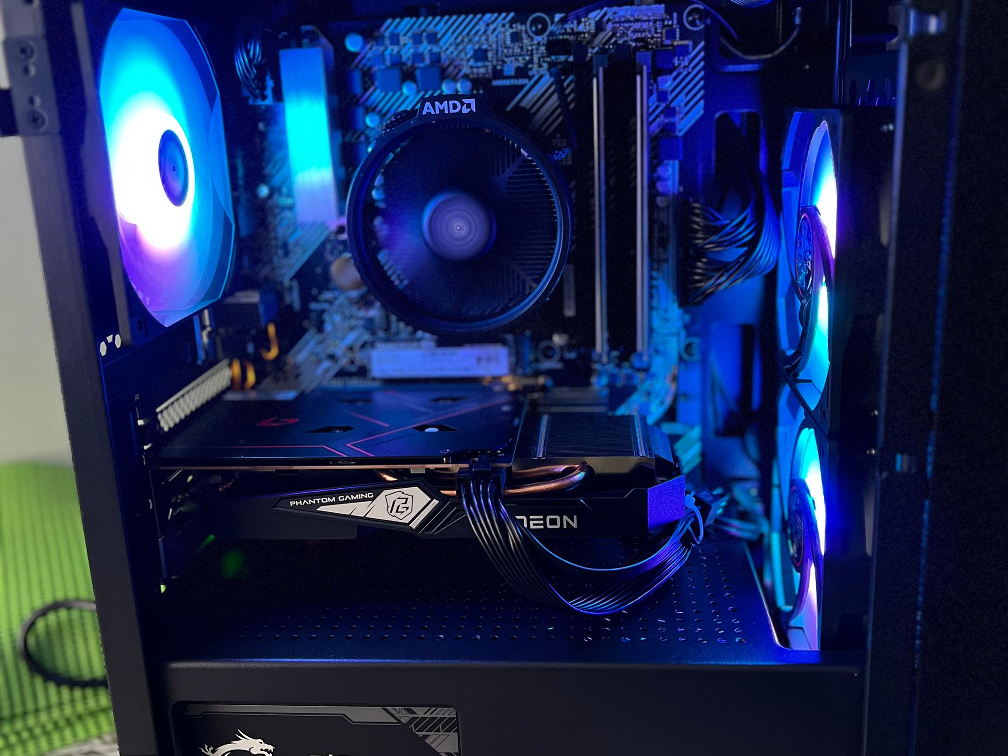 AMD Budget Gaming PC Ryzen 5 3600/1.25 TB SSD/RX 6500xt 8GB/32 GB RAM/ARGB lights