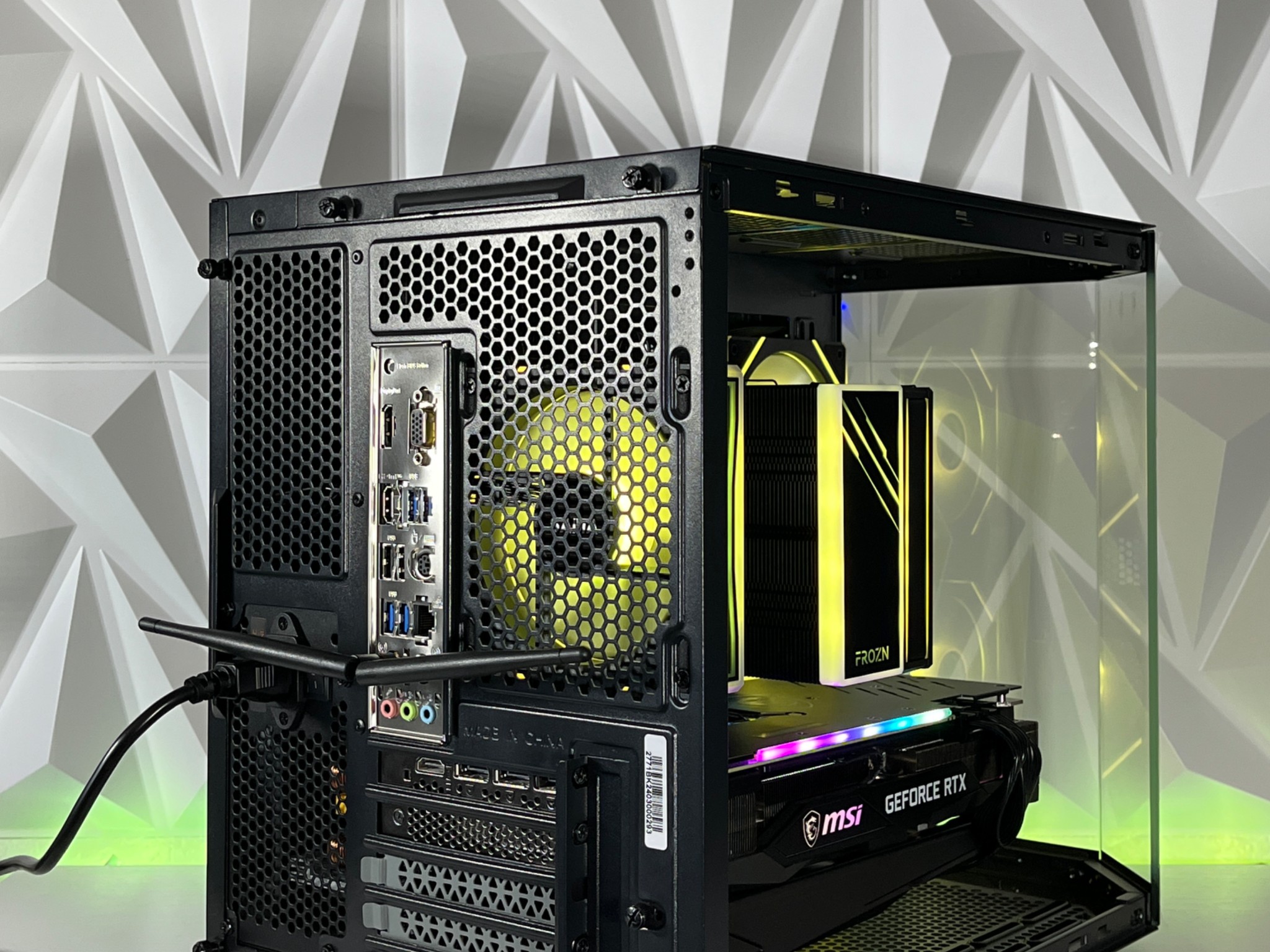 RTX 3070 TRIO, Ryzen 7 5800X, 32GB RAM | Black RGB Gaming Computer