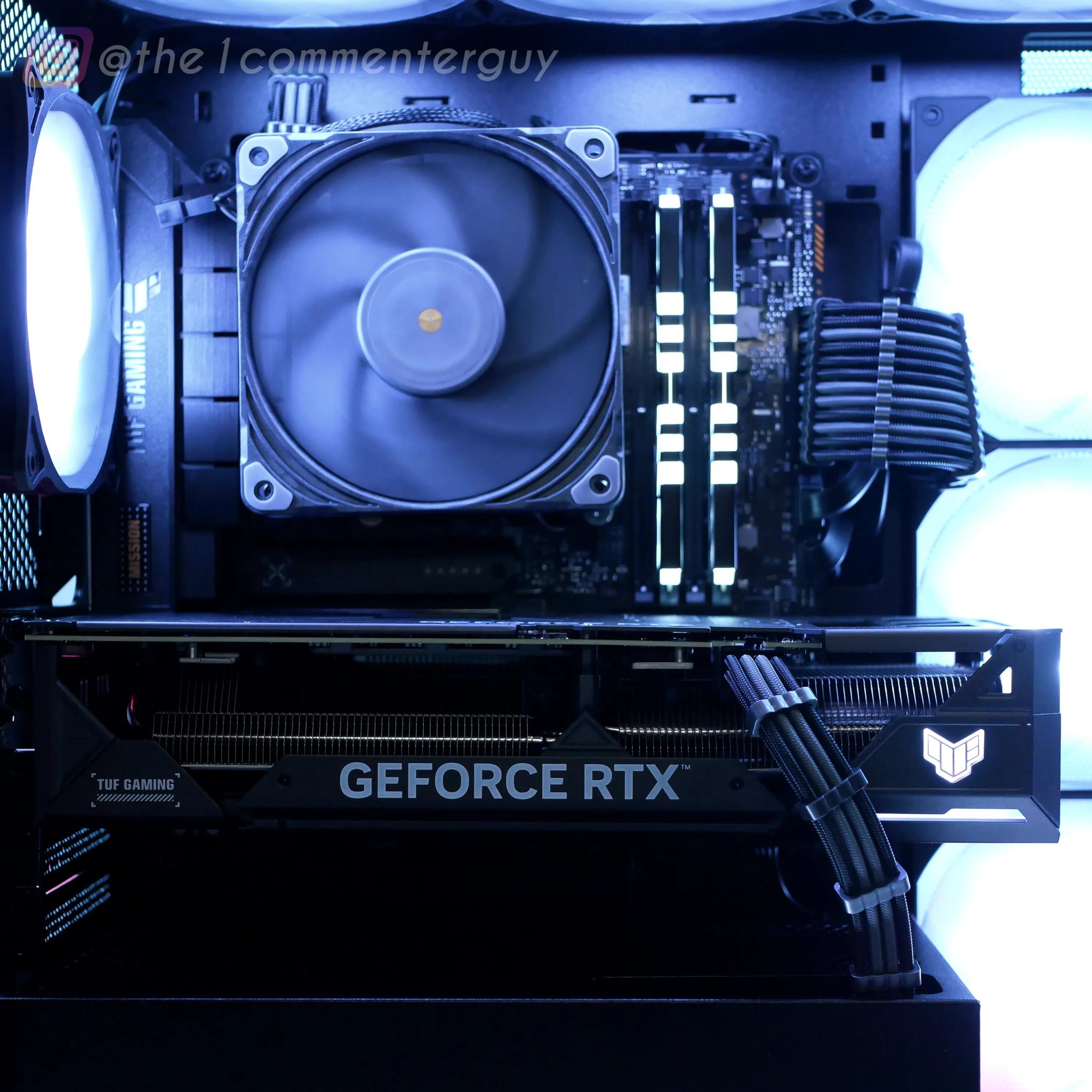 TUF Metal | RTX 4070, I5 13400F (10-core), 32gb ram Glass tower RGB PC