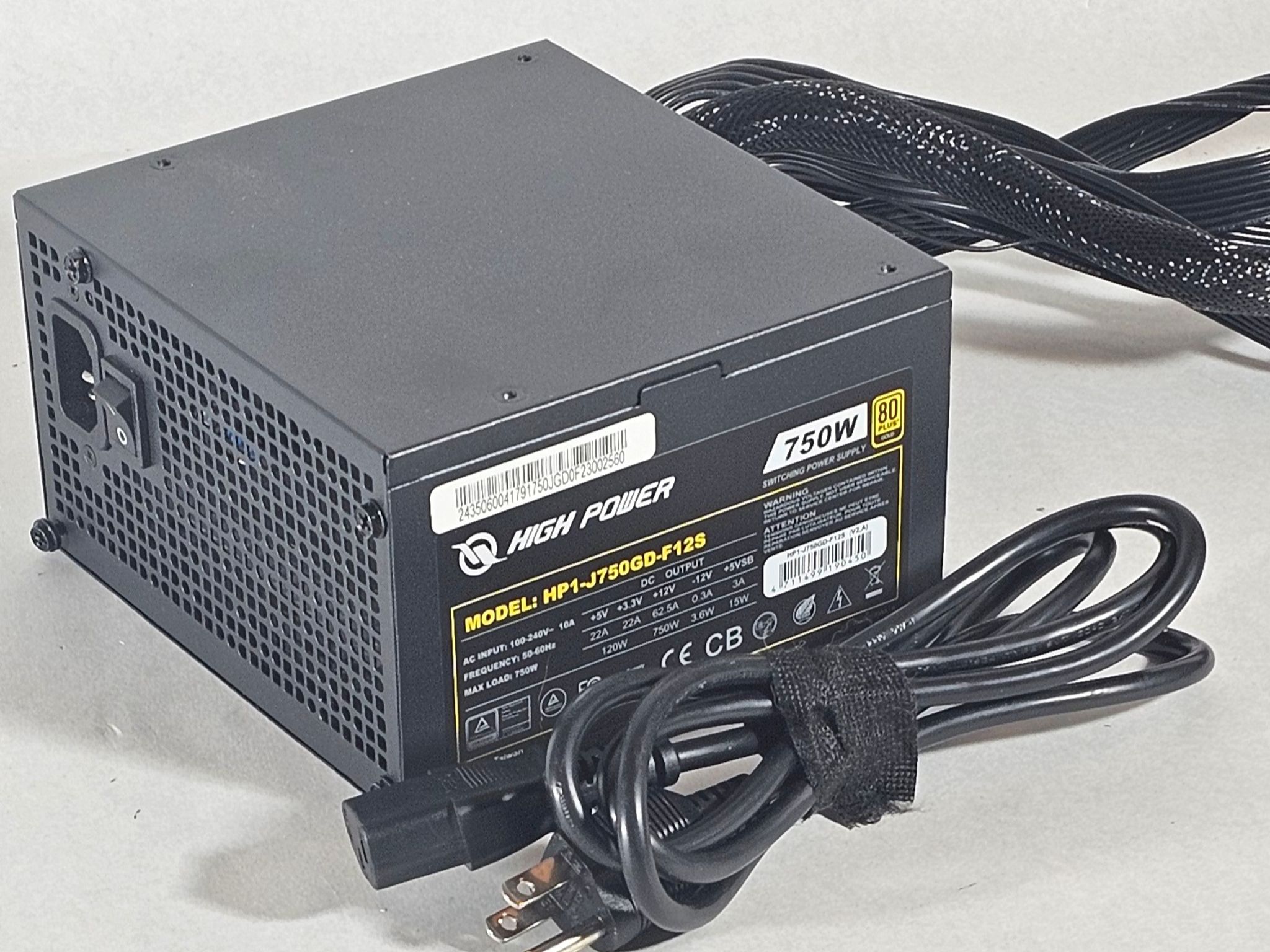 750 Watt PSU High Power HP1-J750GD-F12S Power Supply