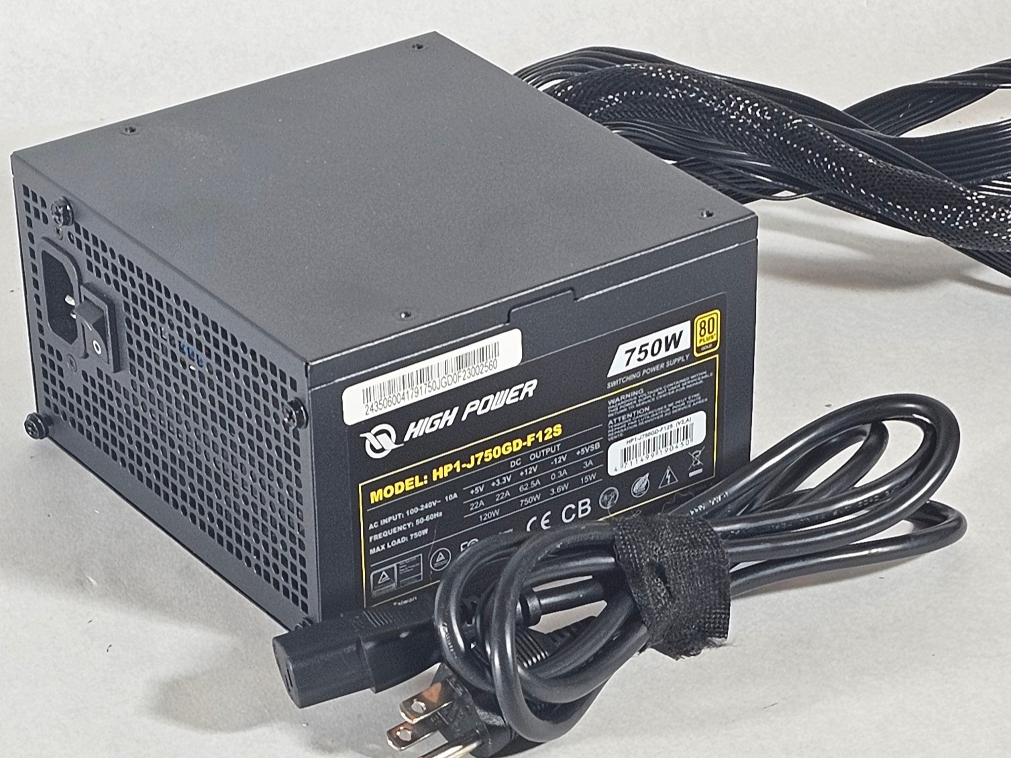750 Watt PSU High Power HP1-J750GD-F12S Power Supply