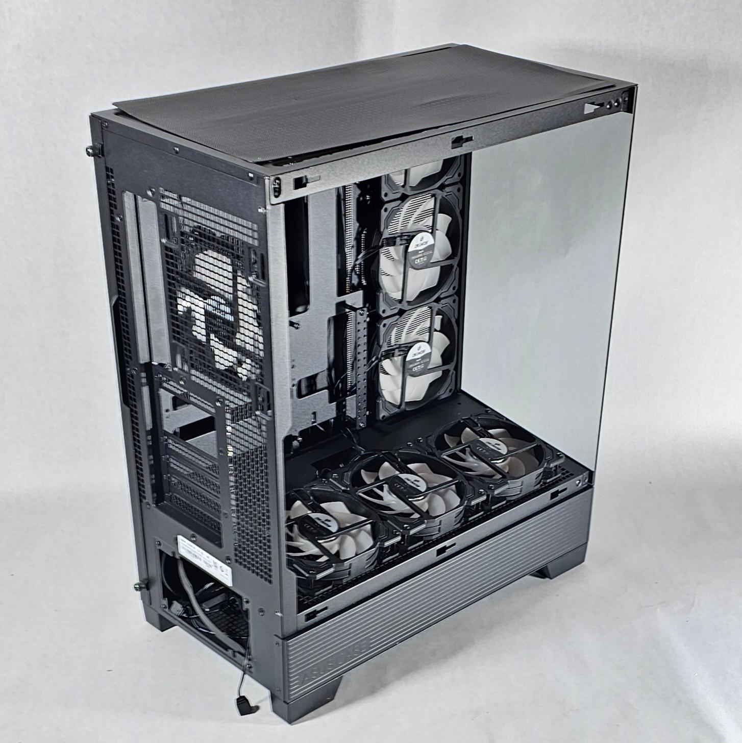 PC Case with Tempered Glass w\ 7 RGB Fans