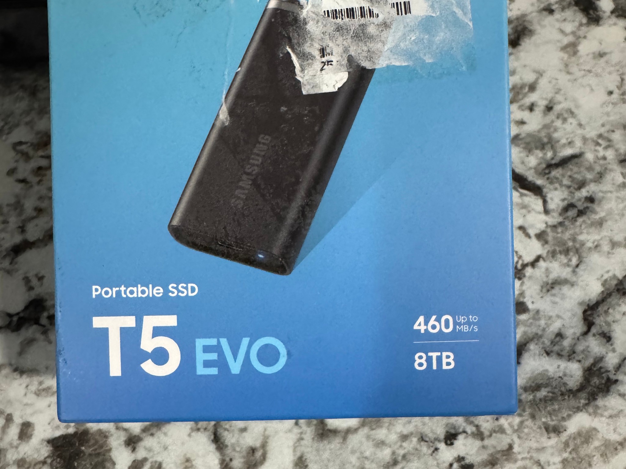 Samsung Portable SSD T5 EVO, 8 TB, USB 3.2 Gen. 1 - USB-C connection