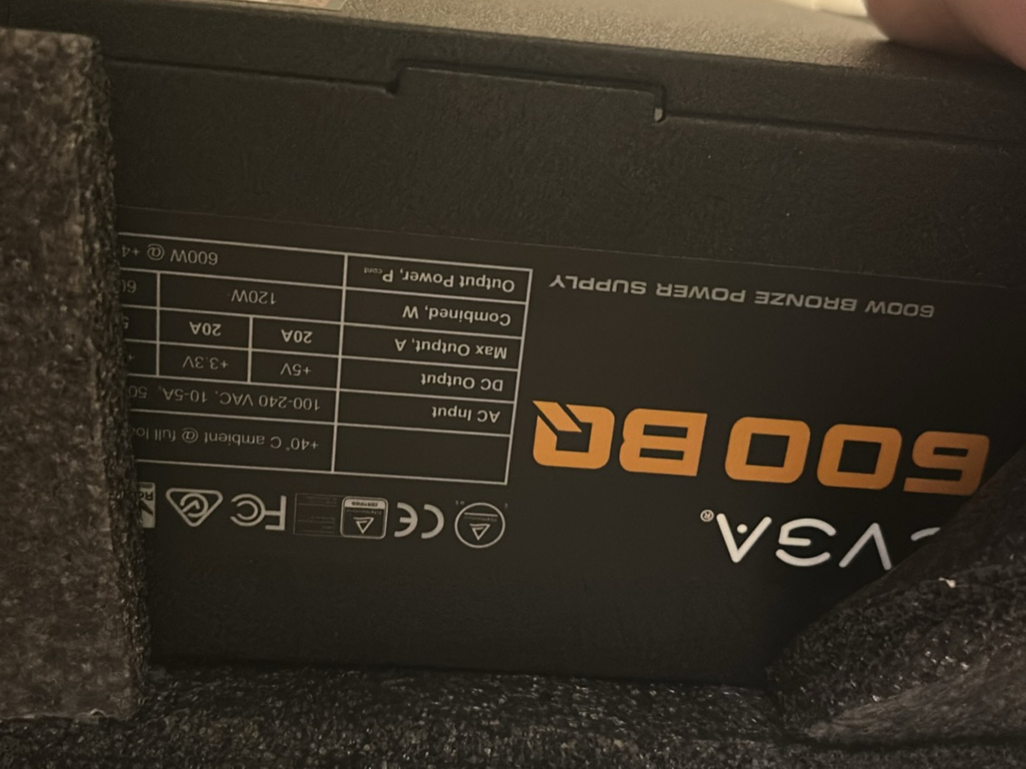 EVGA 600 BQ 600W 80+ Bronze Semi-Modular PSU