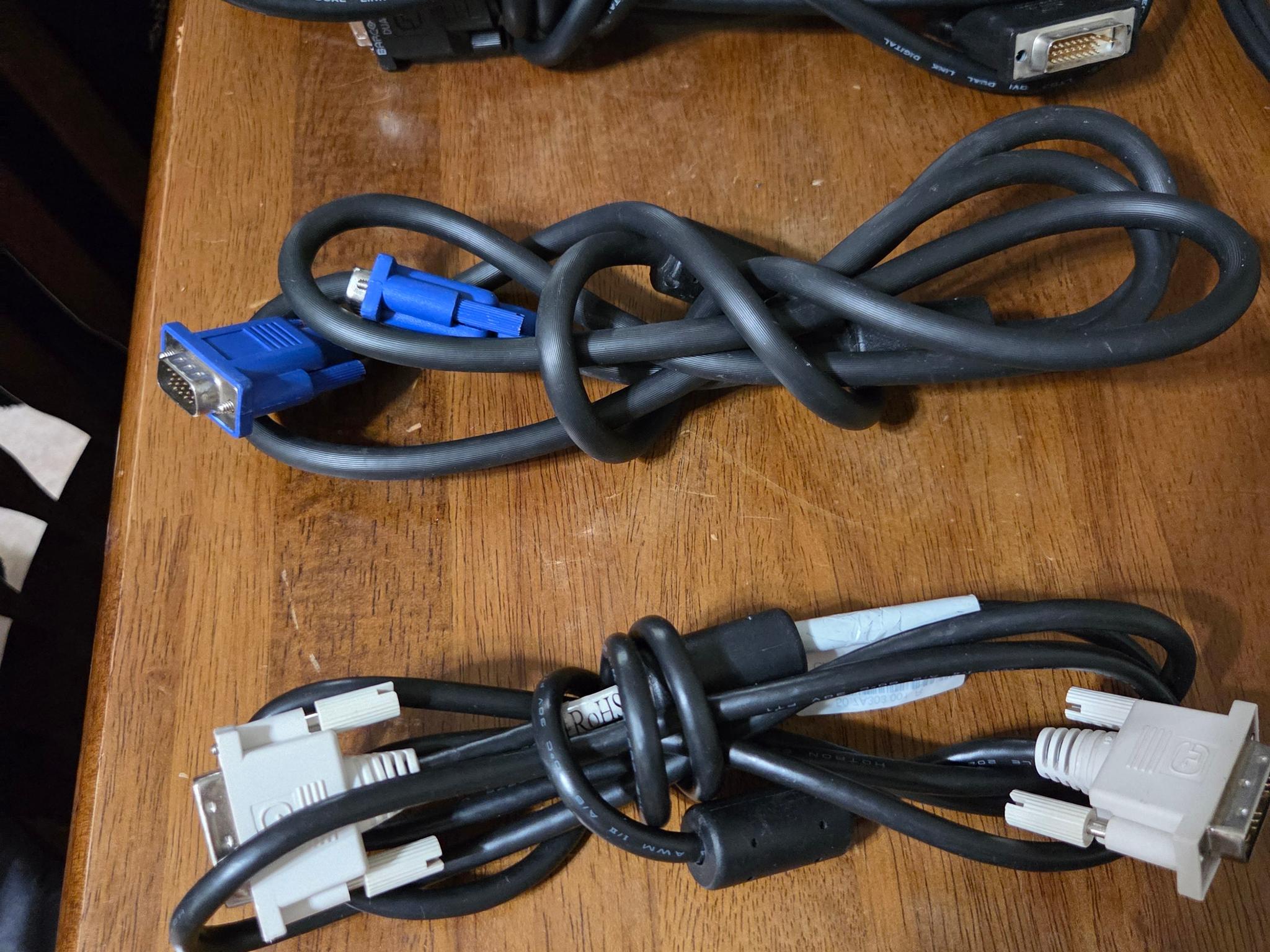Assorted Computer Cables and Components Package Deal