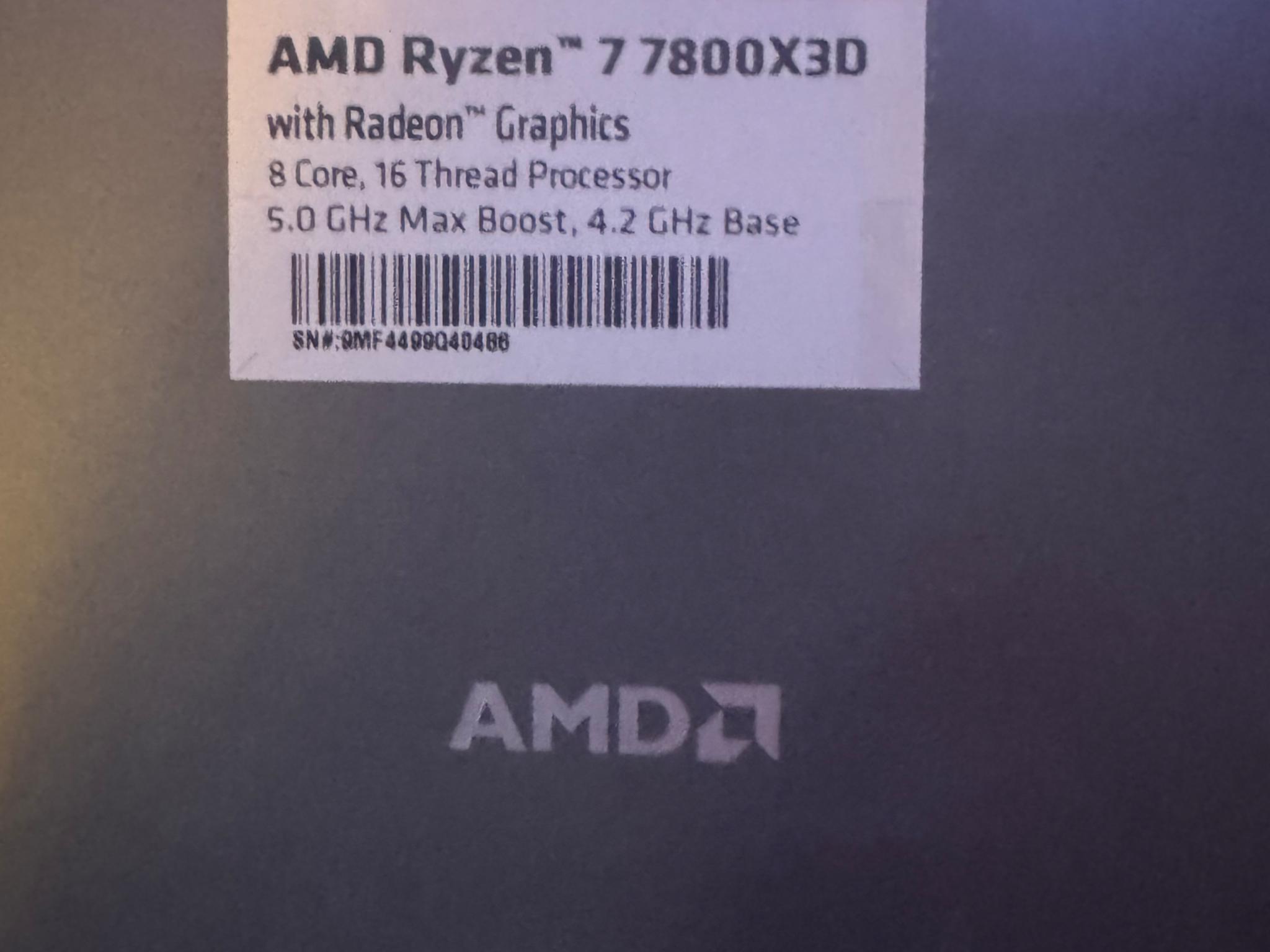 Ryzen 7 7800X3D