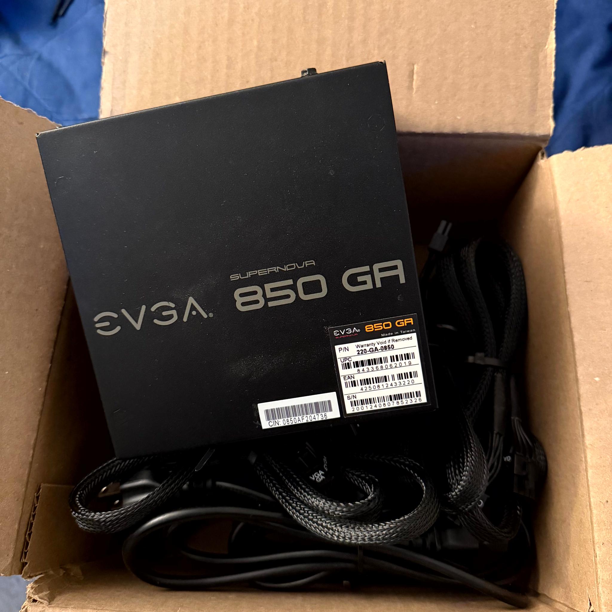 EVGA SuperNOVA 850 GA 80 PLUS GOLD power supply