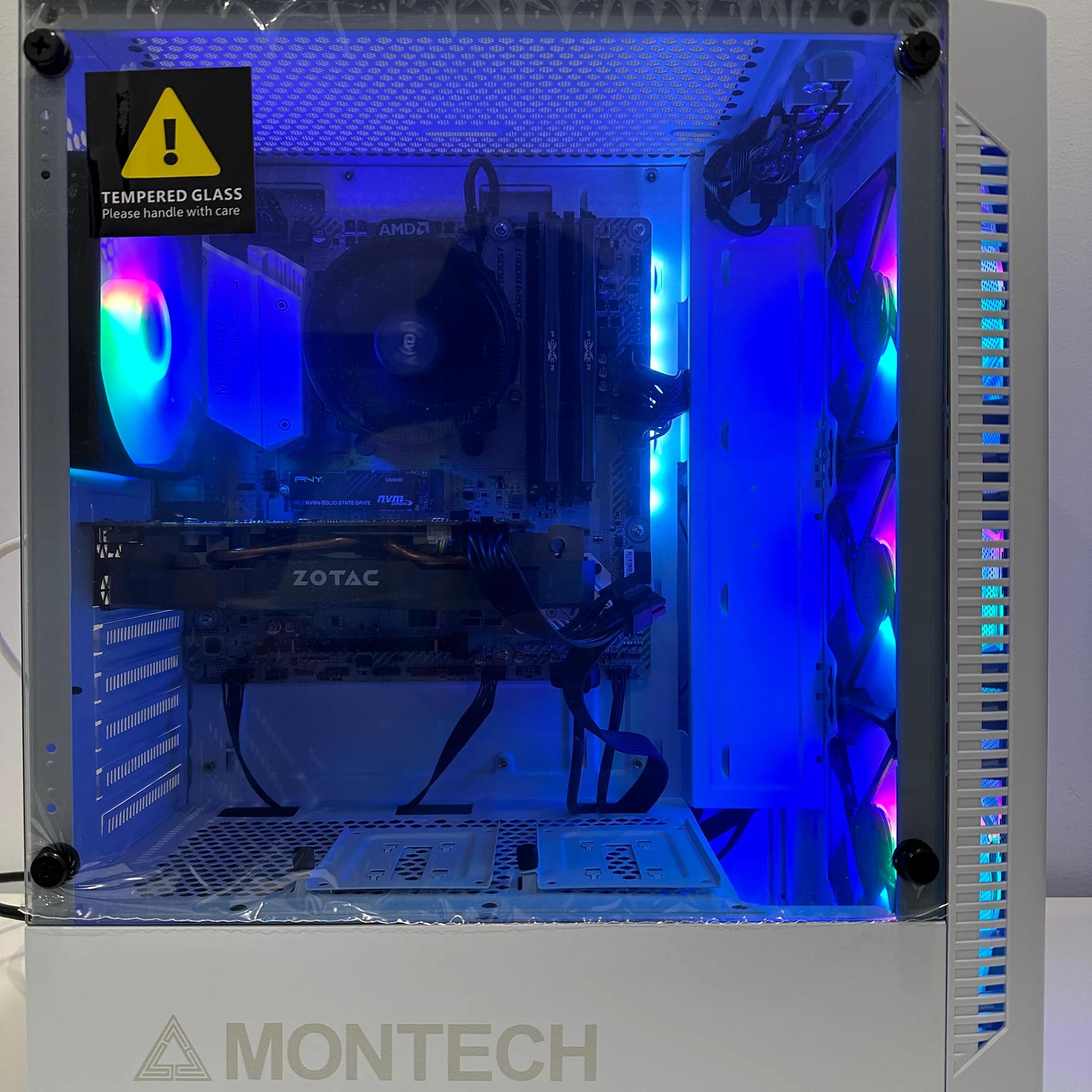 🪁 Starter Gaming PC🪁-Nvidia GTX 1060 6GB-AMD RYZEN Ryzen 3 3100 4/8 CT-16GB DDR4 RAM-512GB NVME