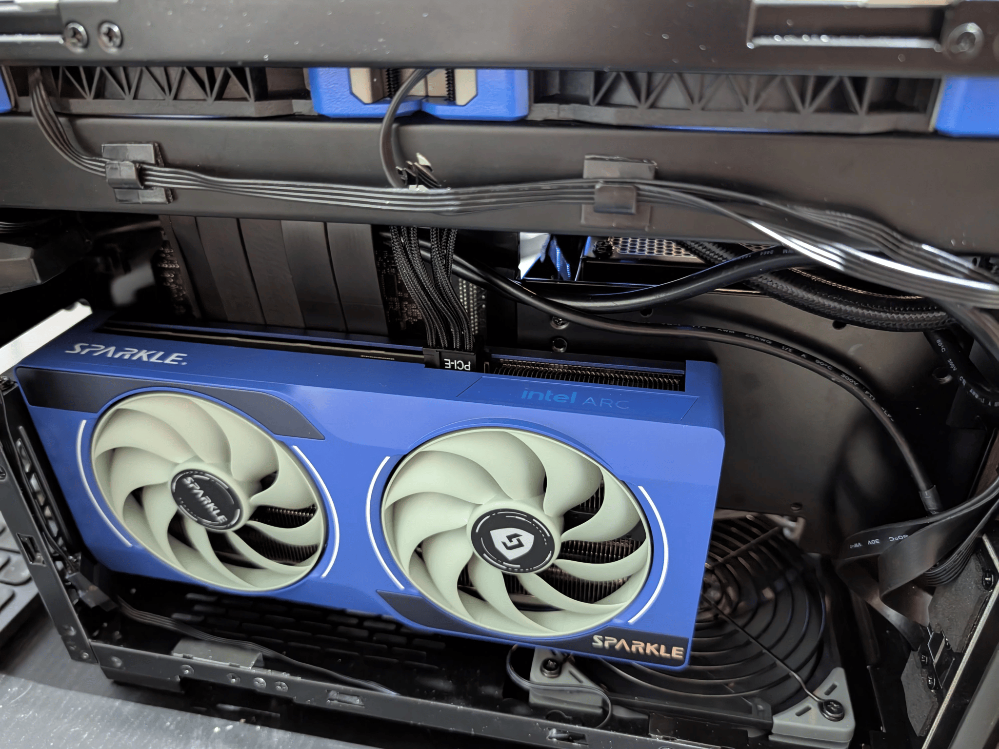 Cozy Wood Mini ITX SFF RGB PC- Intel i5 11600K | Arc B570 GPU | 32GB RAM | 1TB SSD | Liquid Cooled