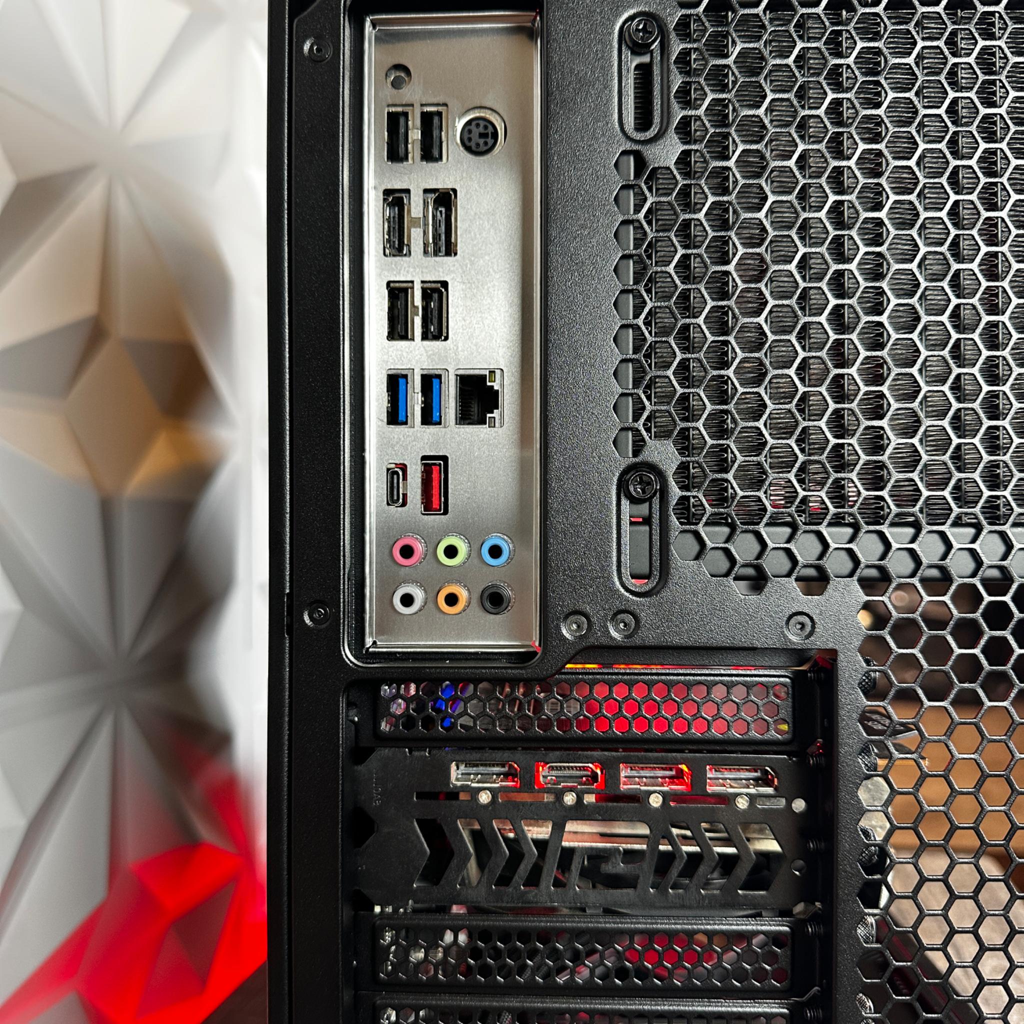 ⚫️"Red Devil"👹 1440P Gaming PC | Ryzen 5 5600x 6C/12T | Radeon 6700xt | 32GB DDR4 | 1TB M.2 SSD |