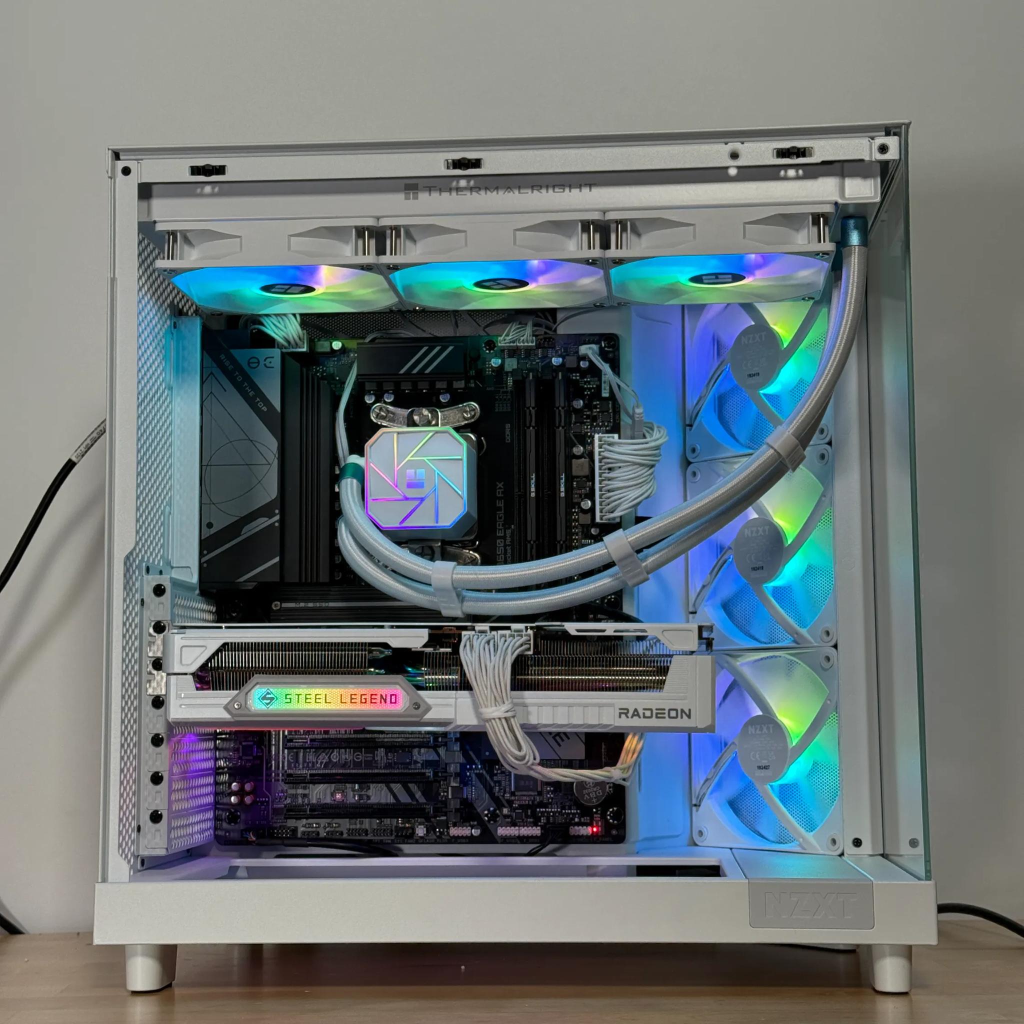 RX 9070XT STEEL LEGEND Ryzen 7 7800x3d Gaming PC
