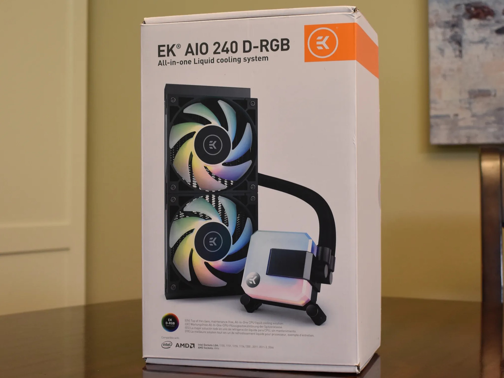 EK 240mm AIO Cooler D-RGB All-in-One CPU Cooler