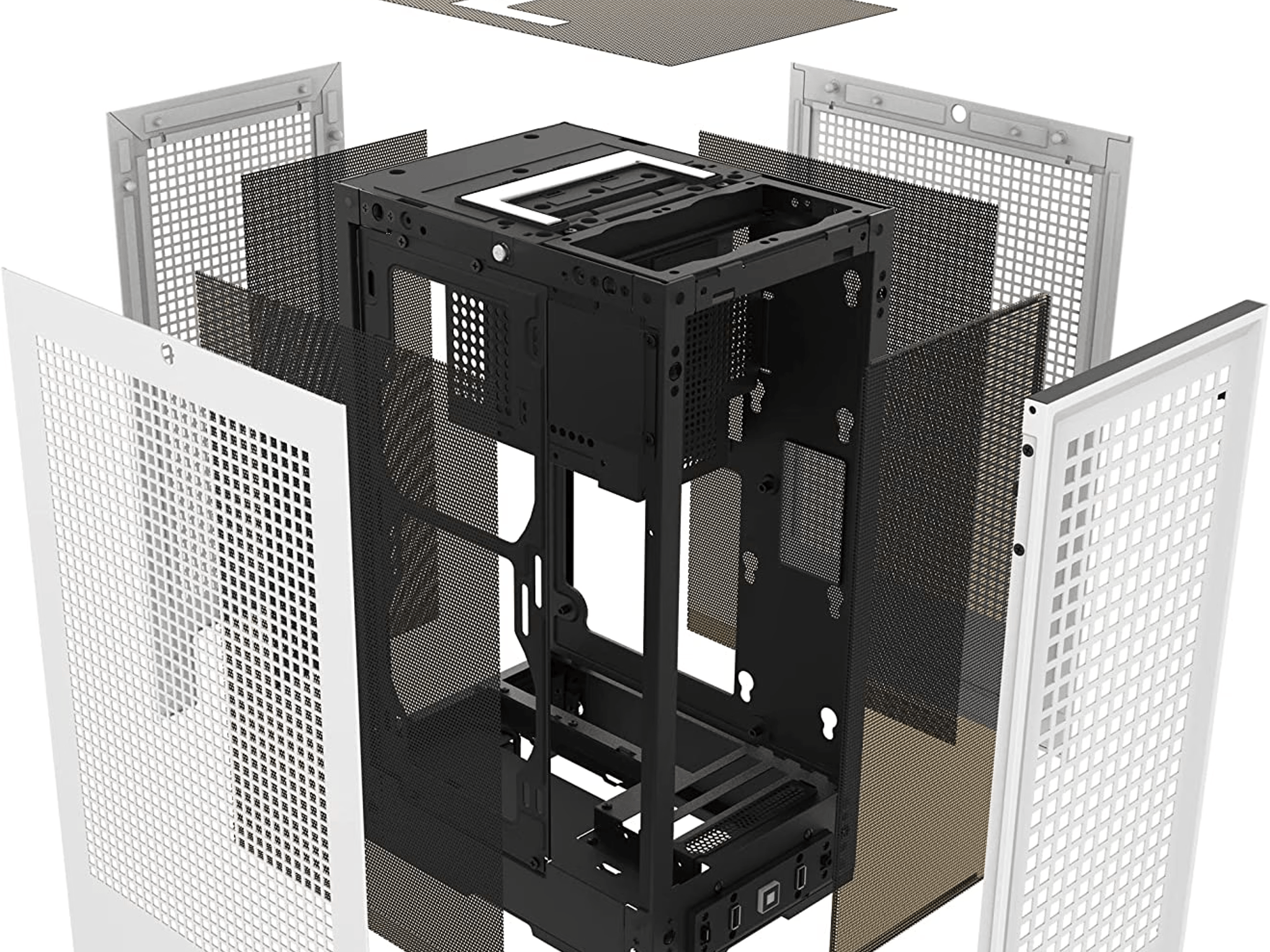 CASE + PSU! HYTE REVOLT 3 Small Form Factor ITX Case with 700W 80+ Gold SFX Power Supply, Whit