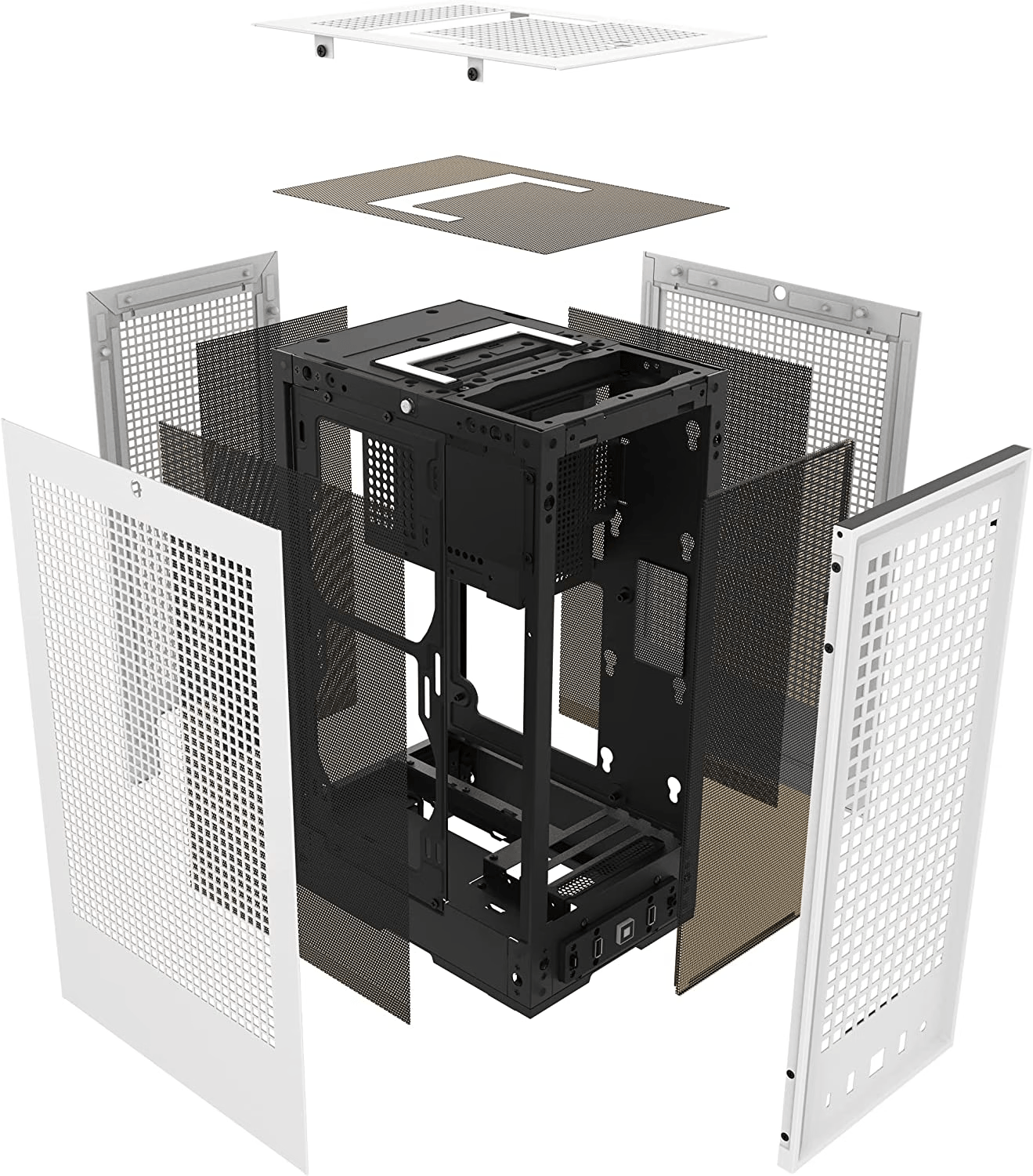 CASE + PSU! HYTE REVOLT 3 Small Form Factor ITX Case with 700W 80+ Gold SFX Power Supply, Whit