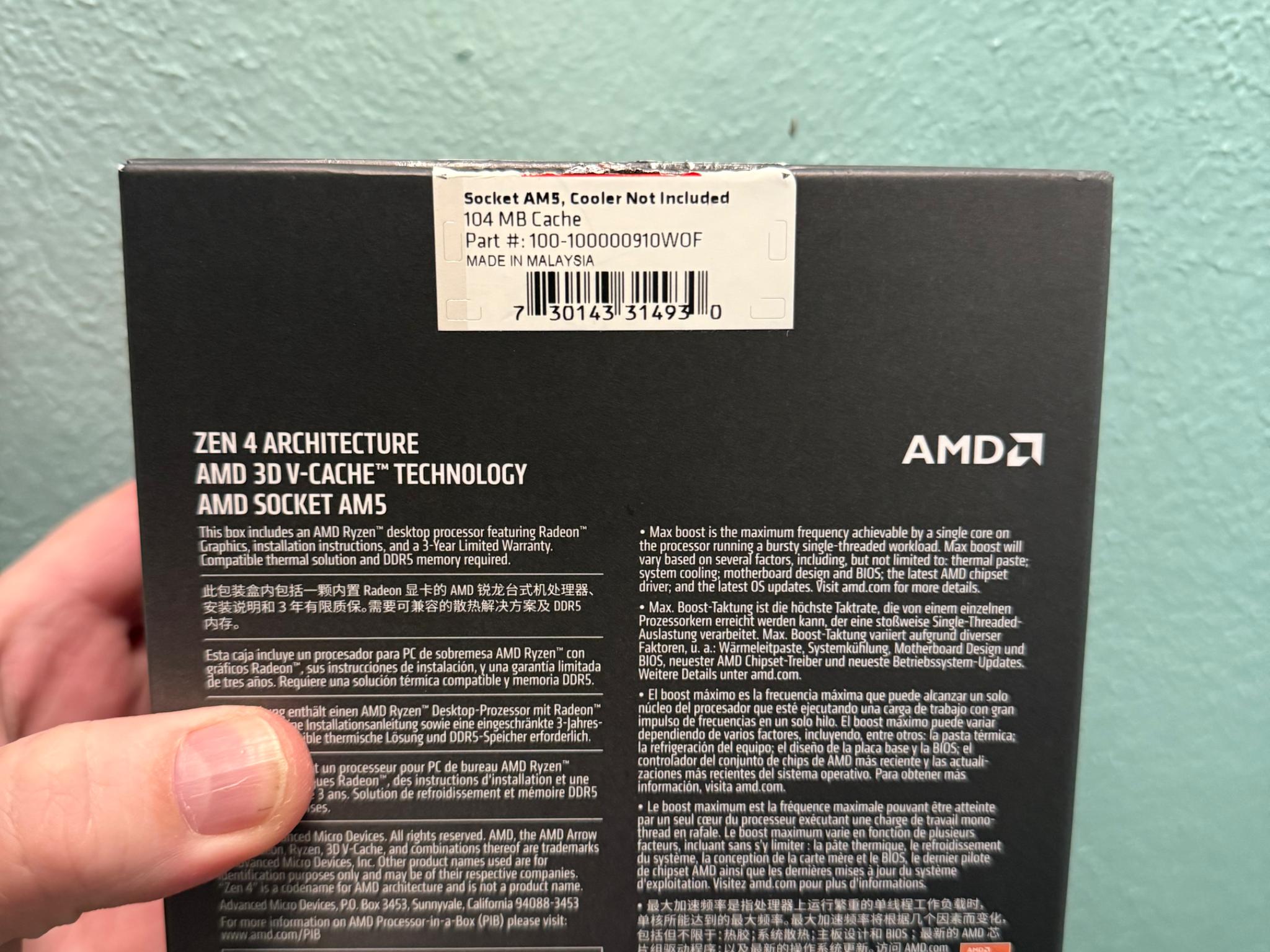 7800X3D LIKE NEW