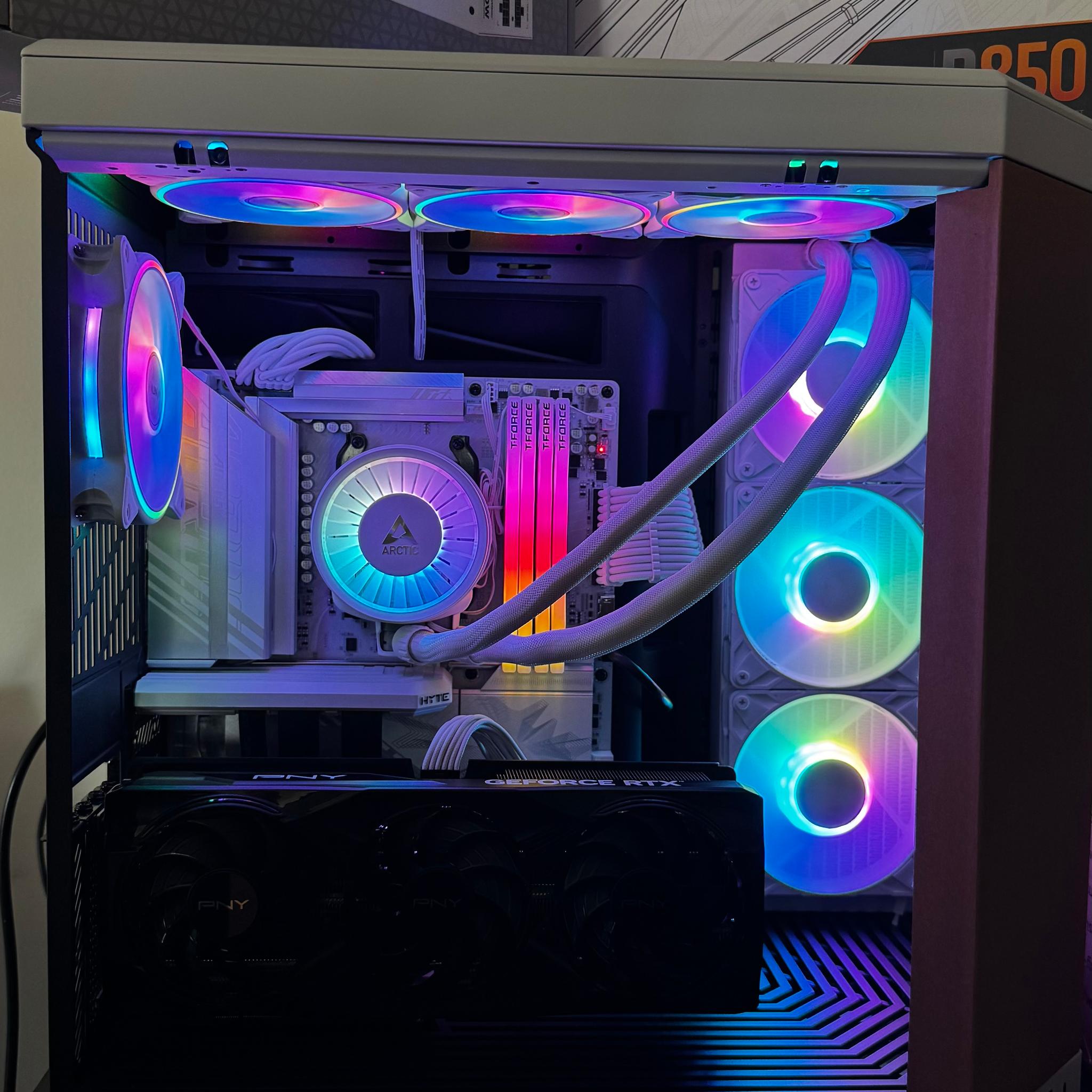 HYTE Y70 TOUCH PANDA/ Ryzen 9800x3D/ 5070ti/ 6tb nvme/ 64gb DDR5/ FREE HYTE KEEB KB WITH PURCHASE