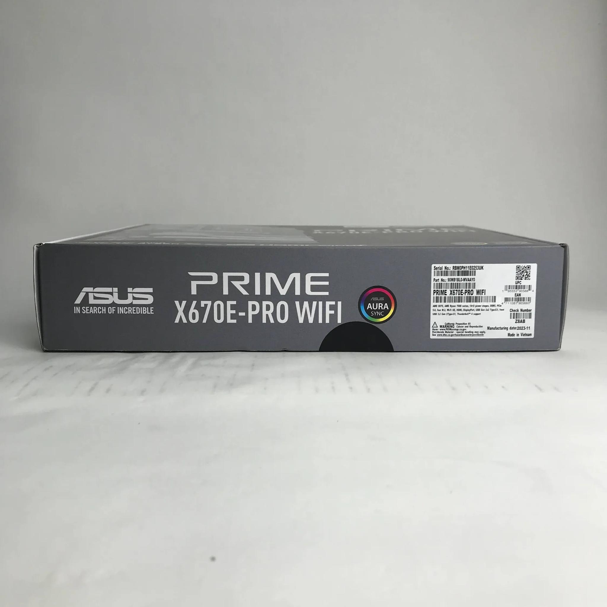 BNIB | ASUS PRIME X670E-PRO WIFI Socket AM5, AMD Motherboard