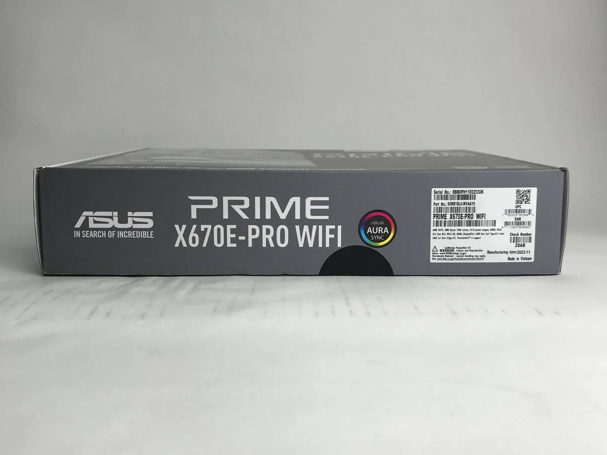 BNIB | ASUS PRIME X670E-PRO WIFI Socket AM5, AMD Motherboard