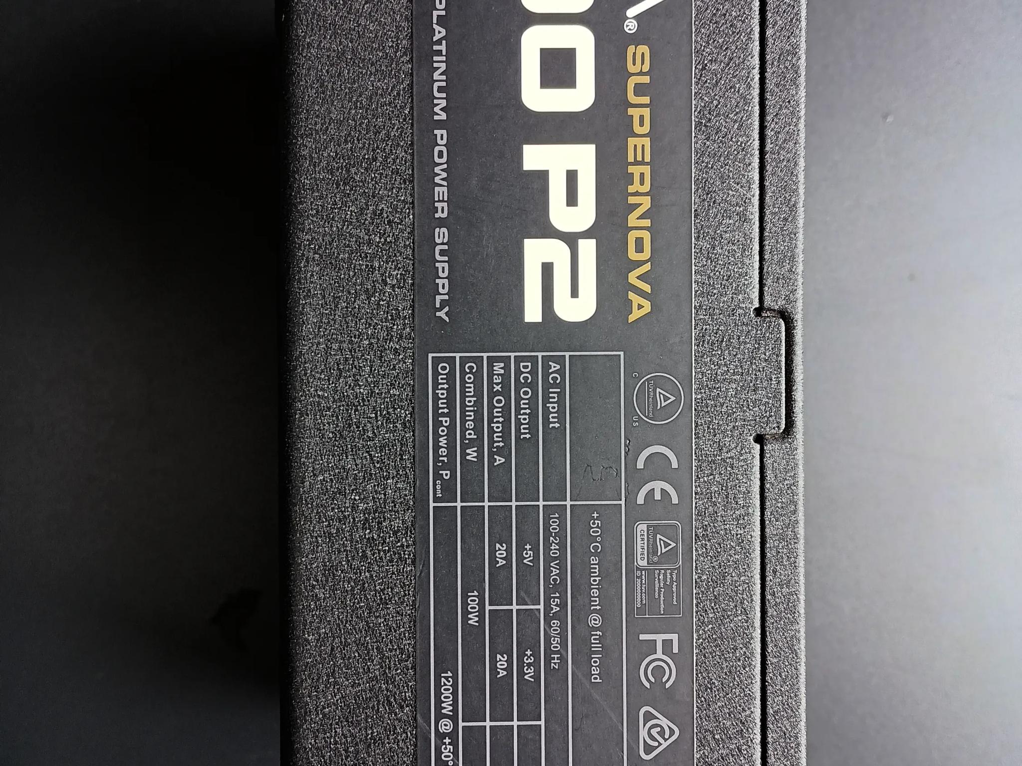 EVGA 1200P2 SuperNova modular 1200w Platinum PSU