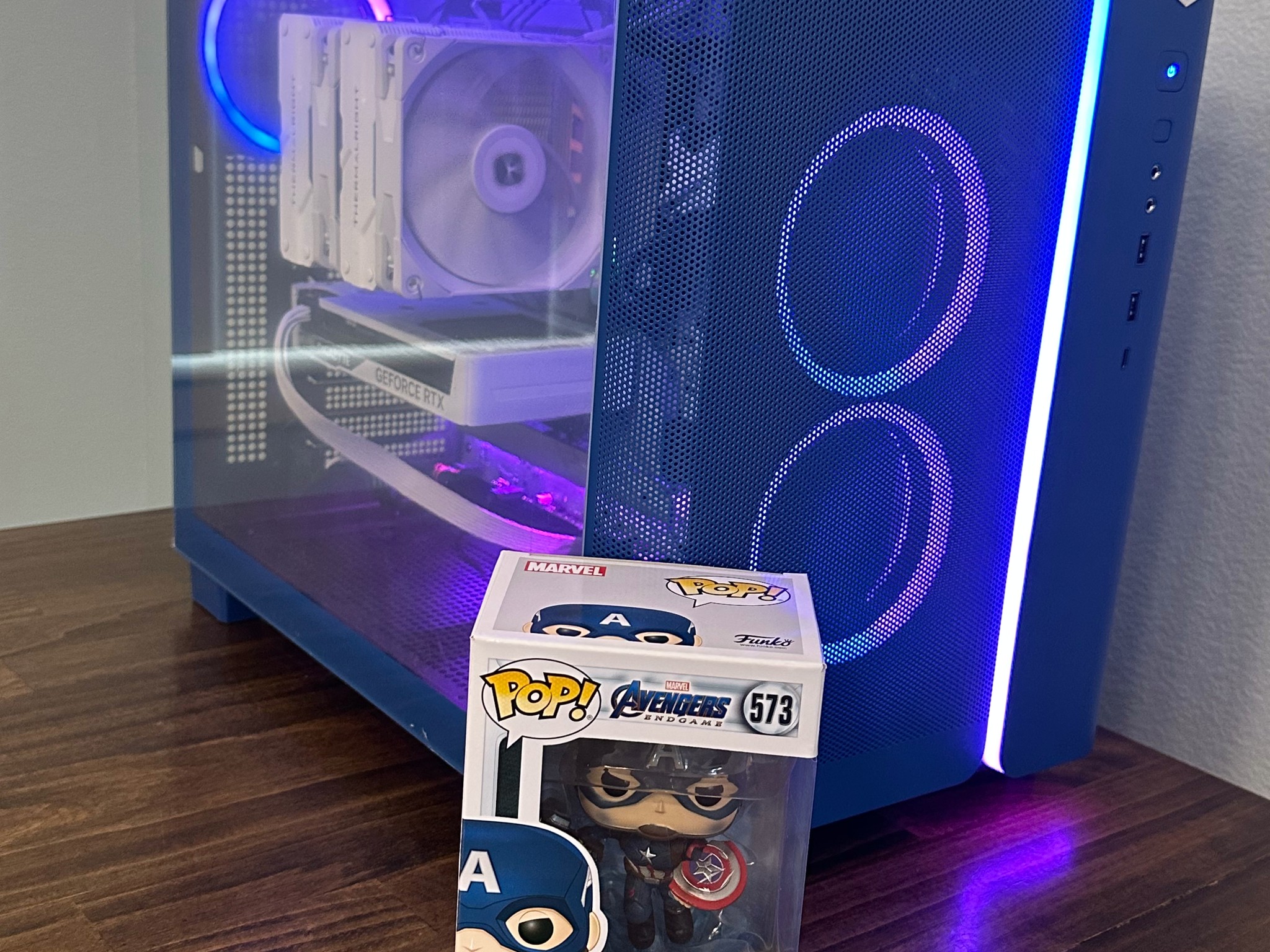 Captain America Gaming PC AMD Ryzen 12 threads NVIDIA 5060 16GB DDR5 RAM 1TB SSD