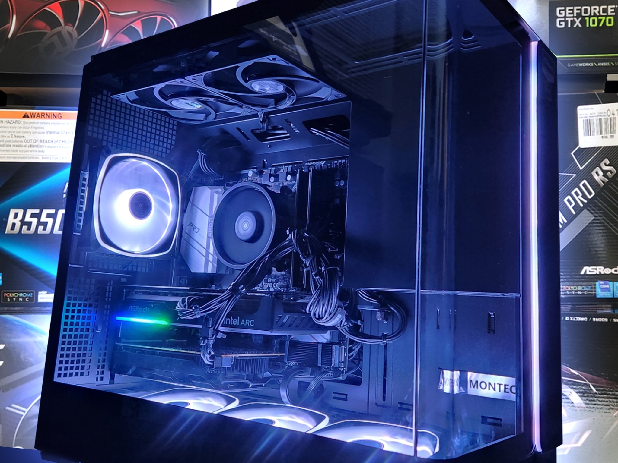 Ryzen 5 3600, Intel Asrock Challenger b570, 32Gb ram, 1Tb nvme ssd