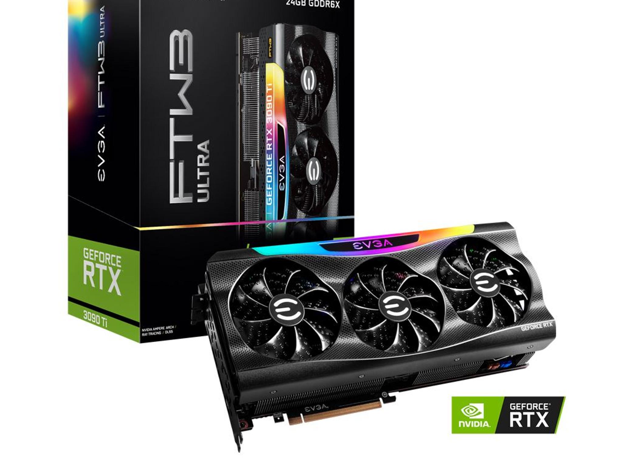 EVGA NVIDIA GeForce RTX 3090 Ti FTW3 ULTRA Triple Fan 24GB GDDR6X PCIe 4.0 Graphics Card