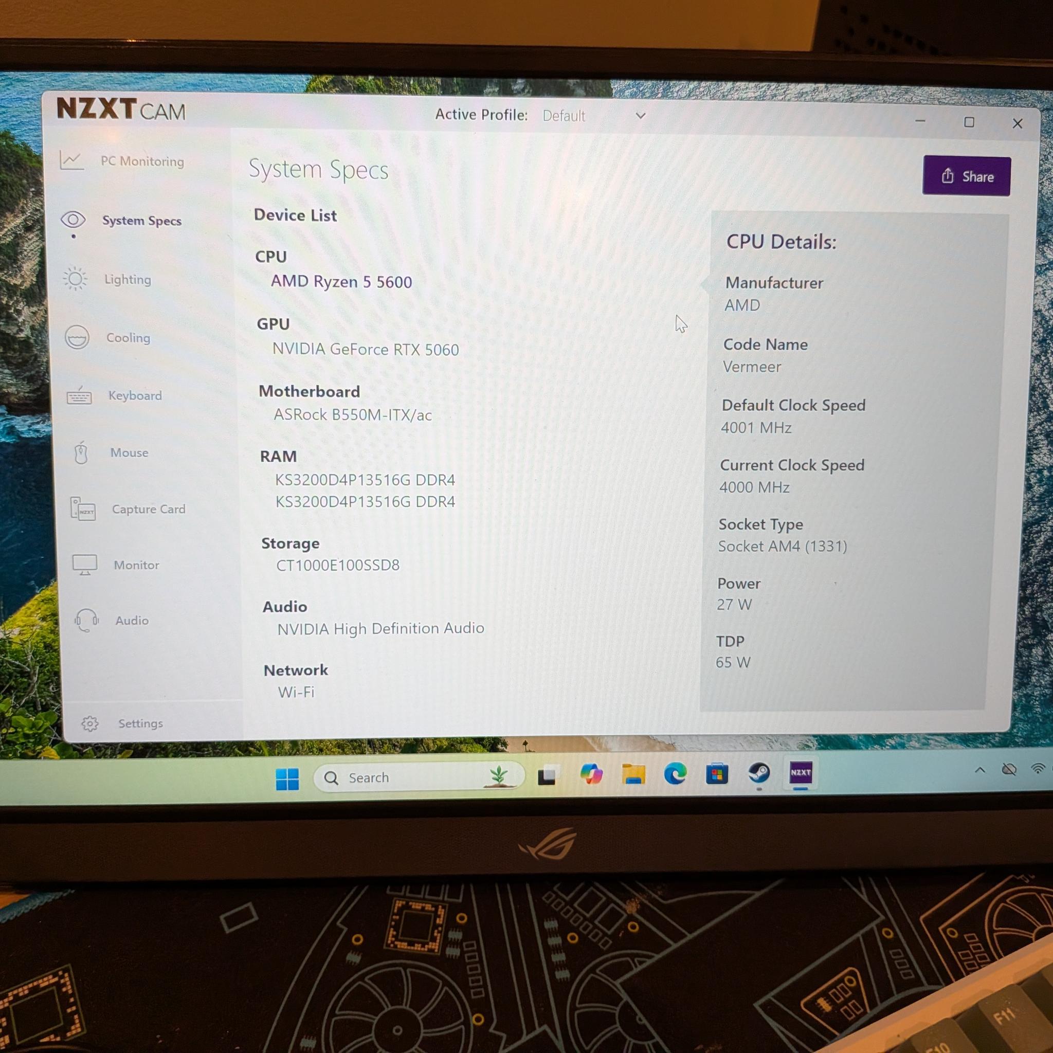 1080p Invisible Man - RTX 5060, Ryzen 5 5600, 32 GB DDR4 RAM, 1 TB Gen 4 NVME, Clear