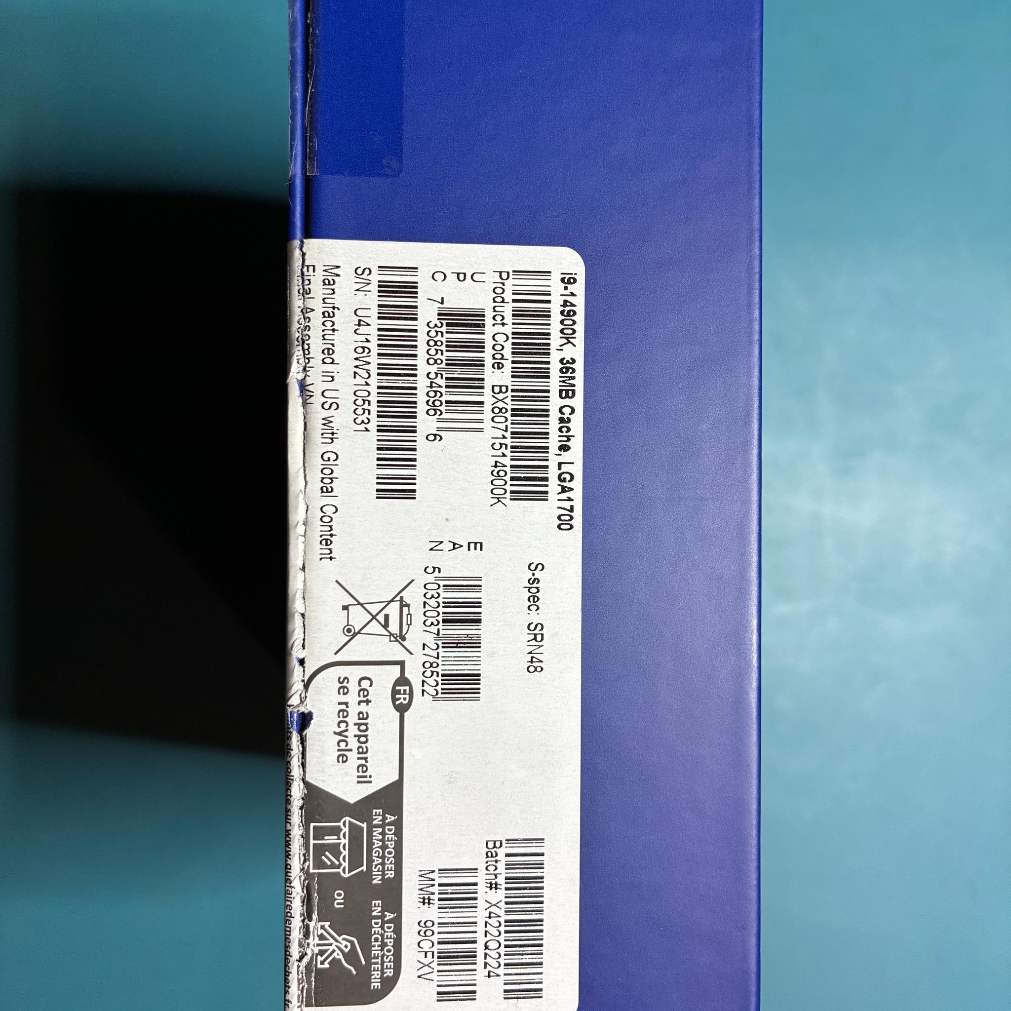 Intel Core i9-14900K 14th Gen Desktop Processor (CPU)