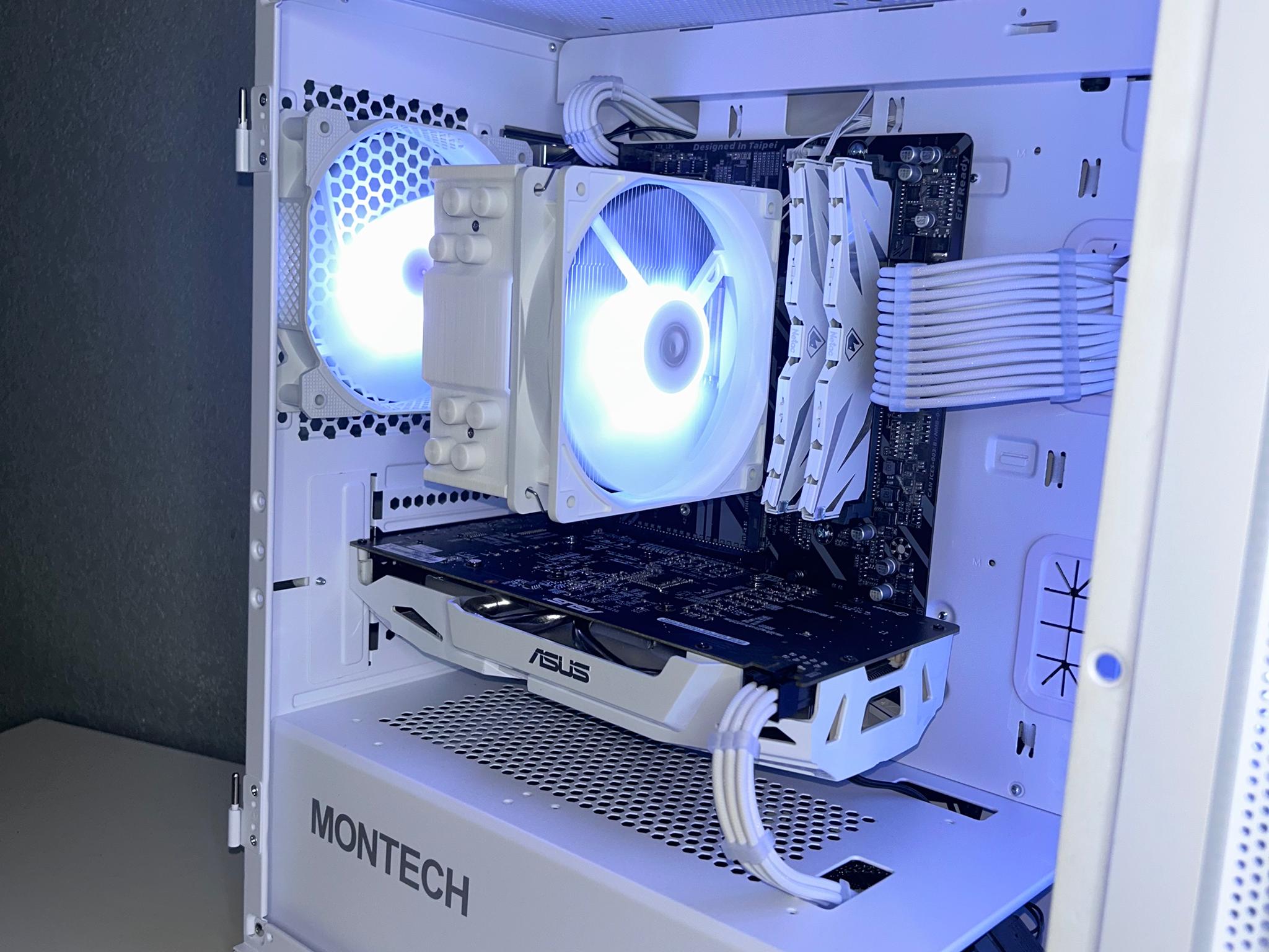All White Budget Gaming PC | GTX 1060 + Ryzen 5 2600 