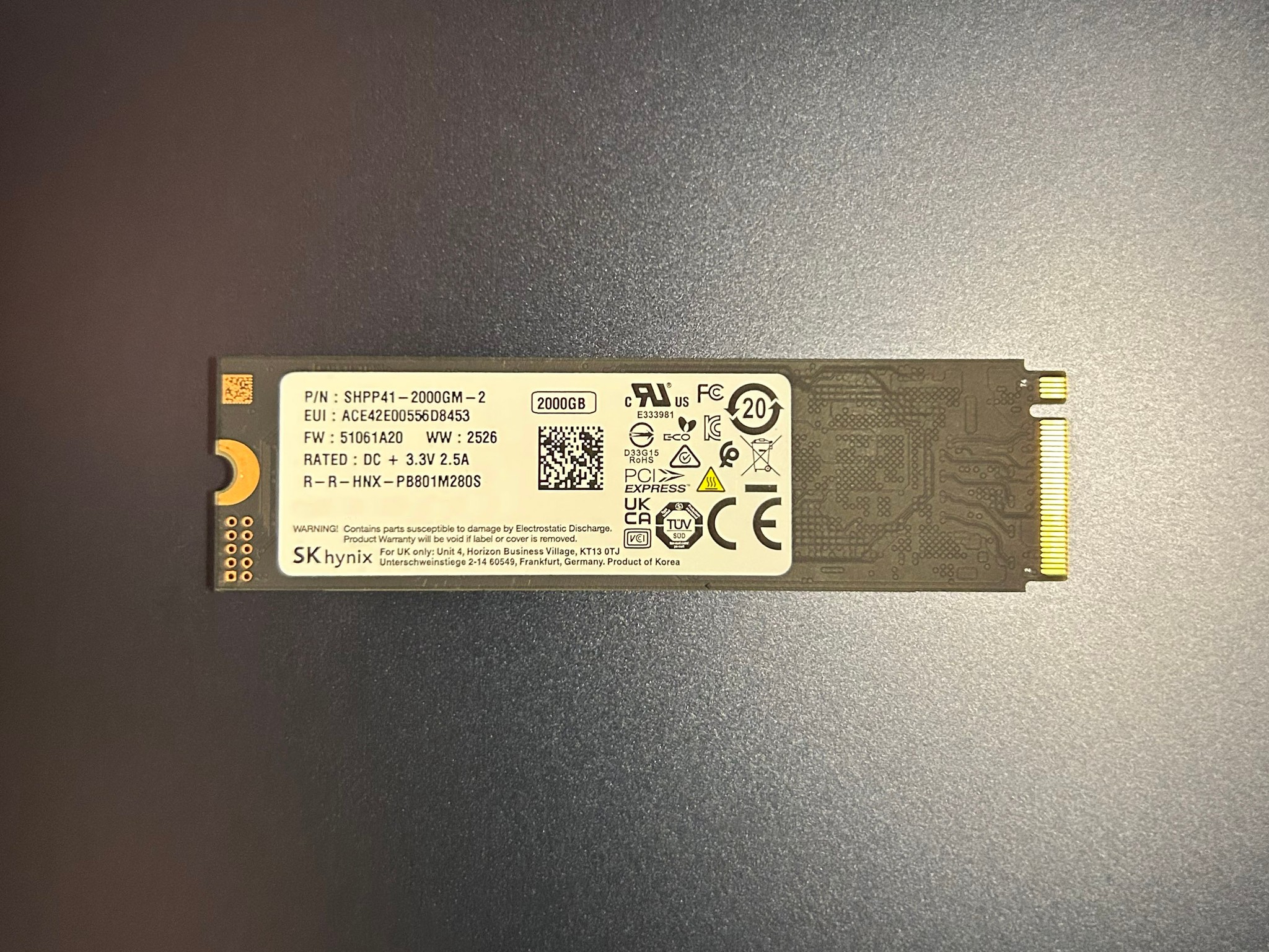 SK Hynix Platinum P41 2TB M.2 NVMe Internal SSD