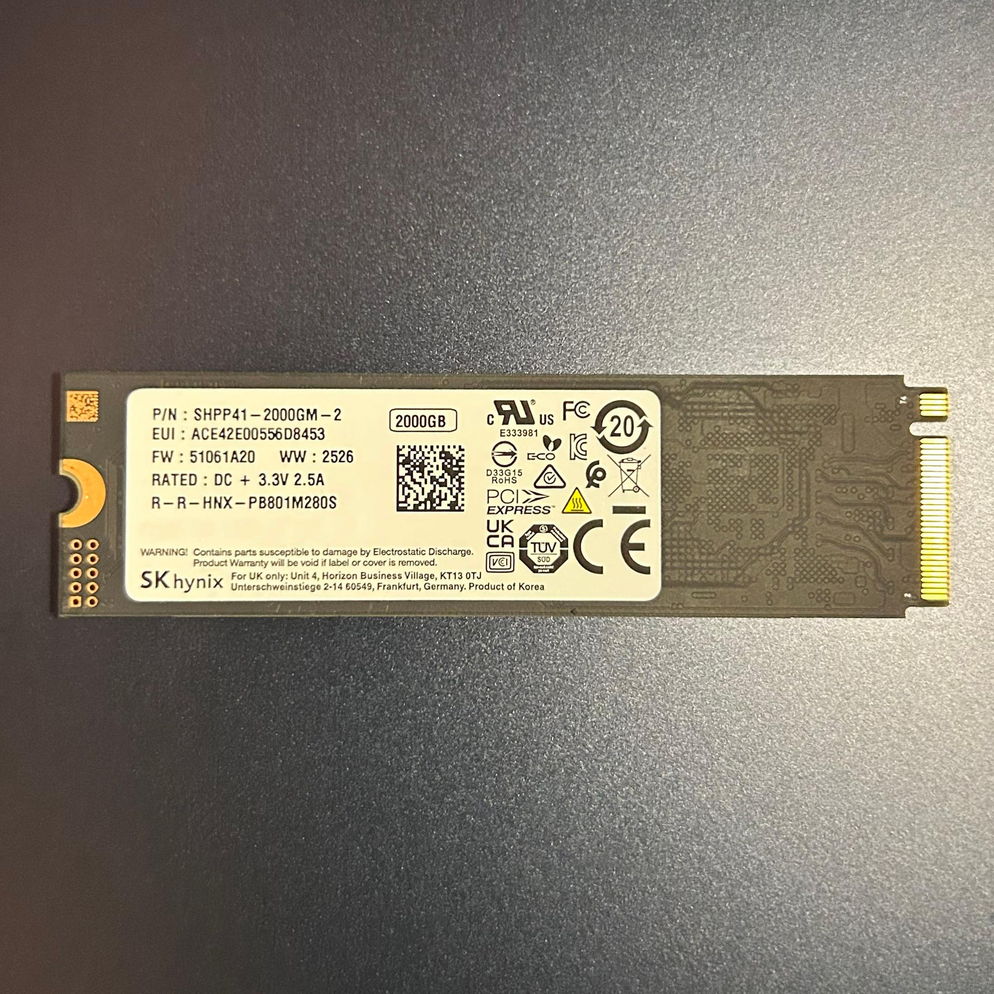 SK Hynix Platinum P41 2TB M.2 NVMe Internal SSD