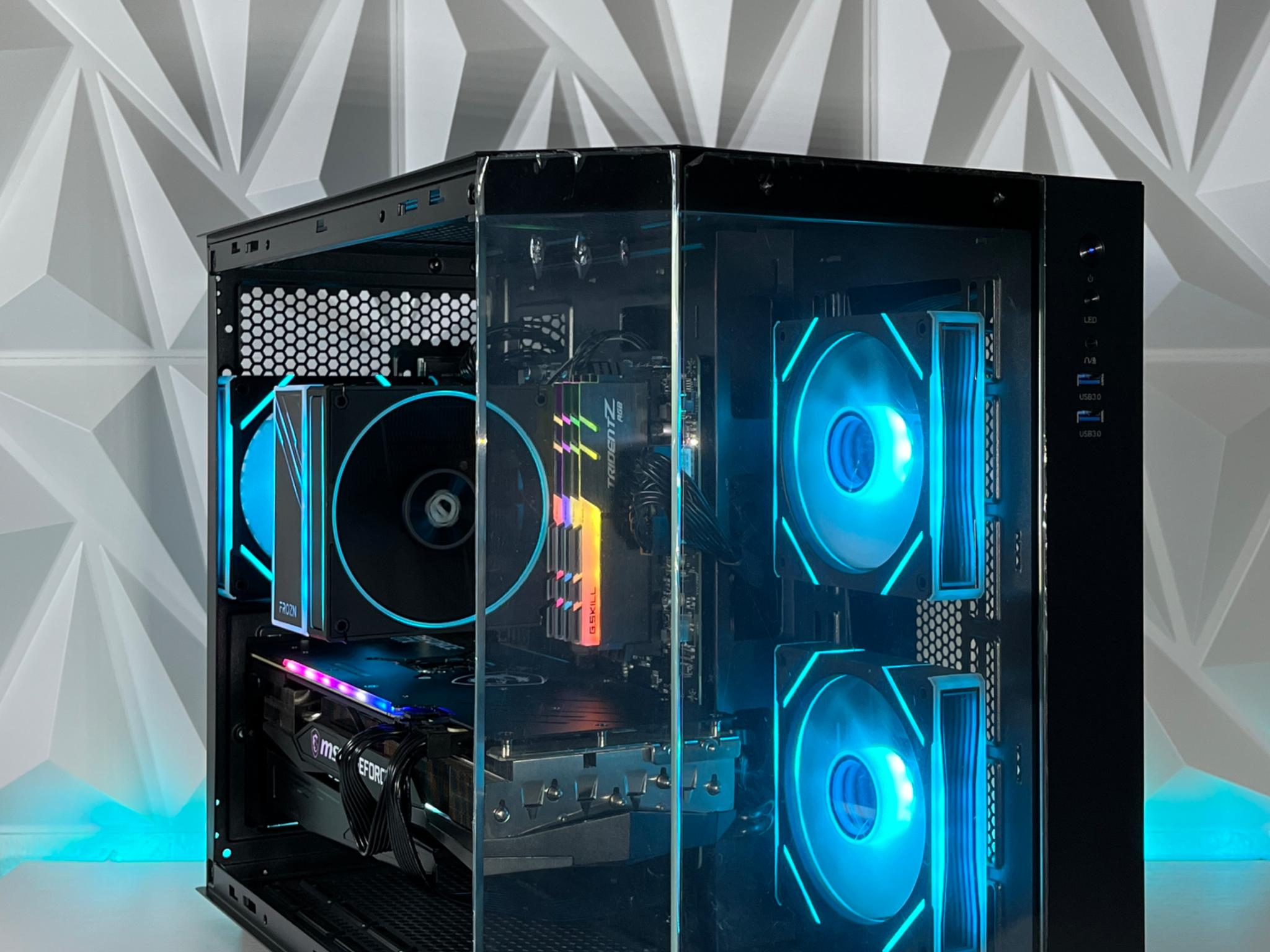 RTX 3070 TRIO, Ryzen 7 5800X, 32GB RAM | Black RGB Gaming Computer