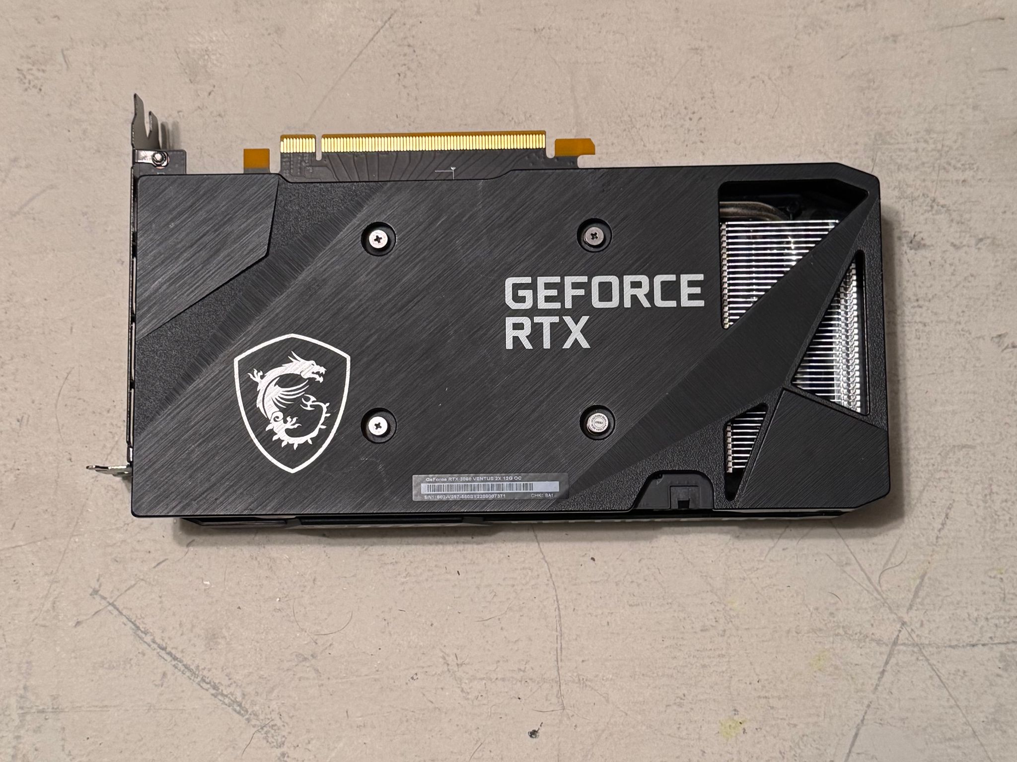 MSI GeForce RTX 3060 Ventus 2X 12G OC