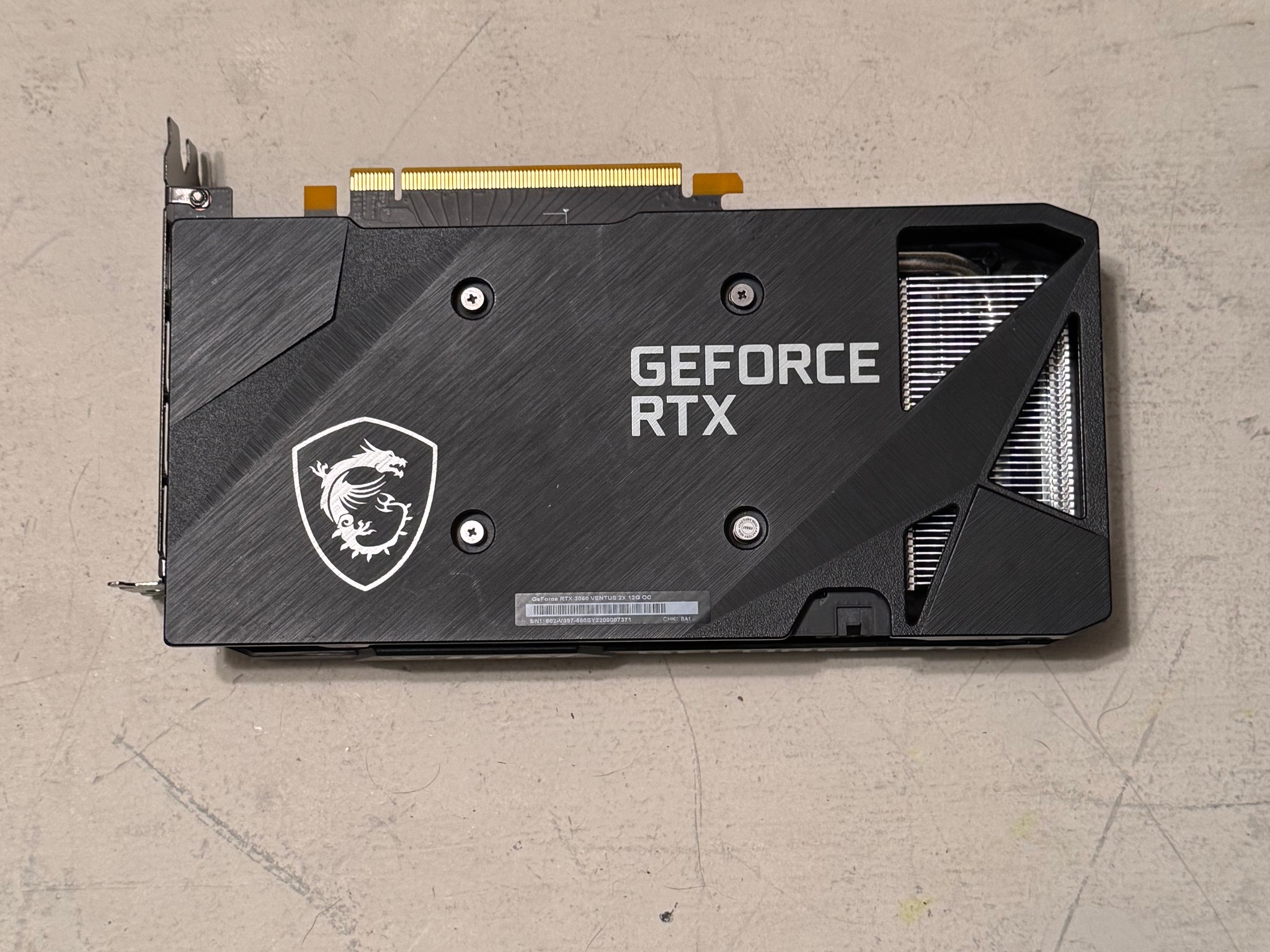 MSI GeForce RTX 3060 Ventus 2X 12G OC