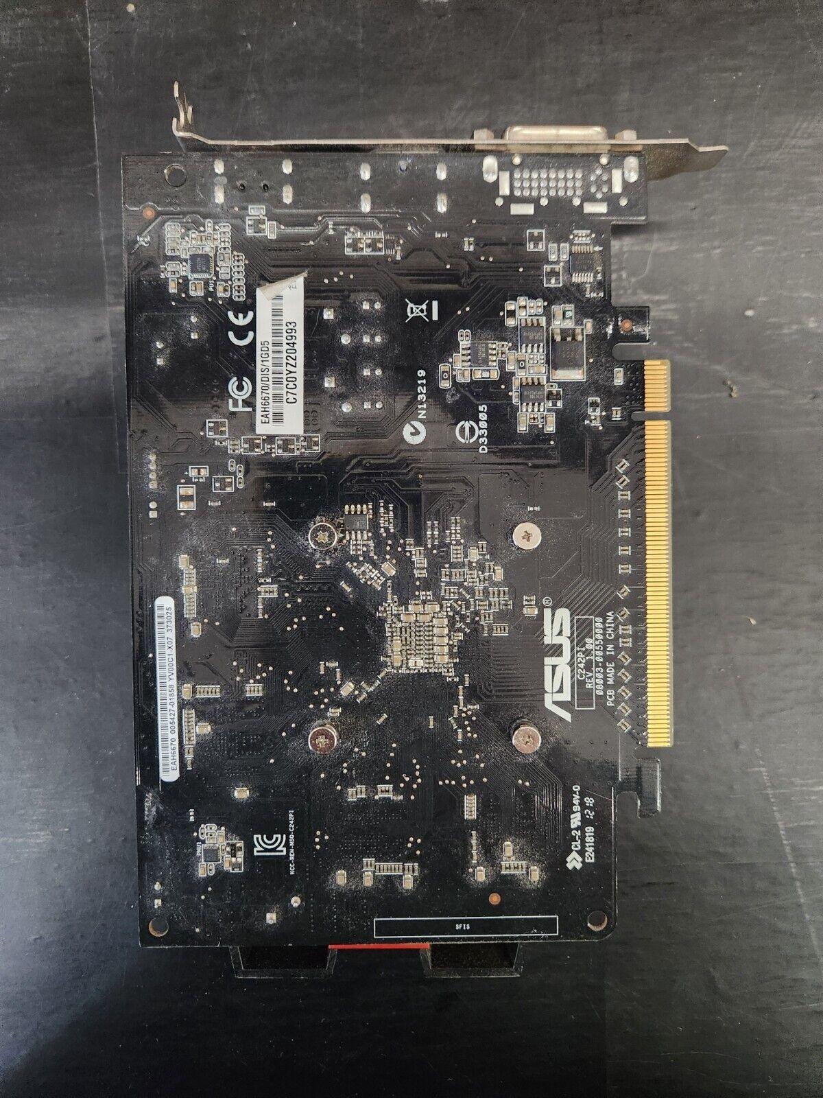 ASUS Radeon HD 6670 1GB GDDR5 Graphics Card - HDMI, DisplayPort, DVI