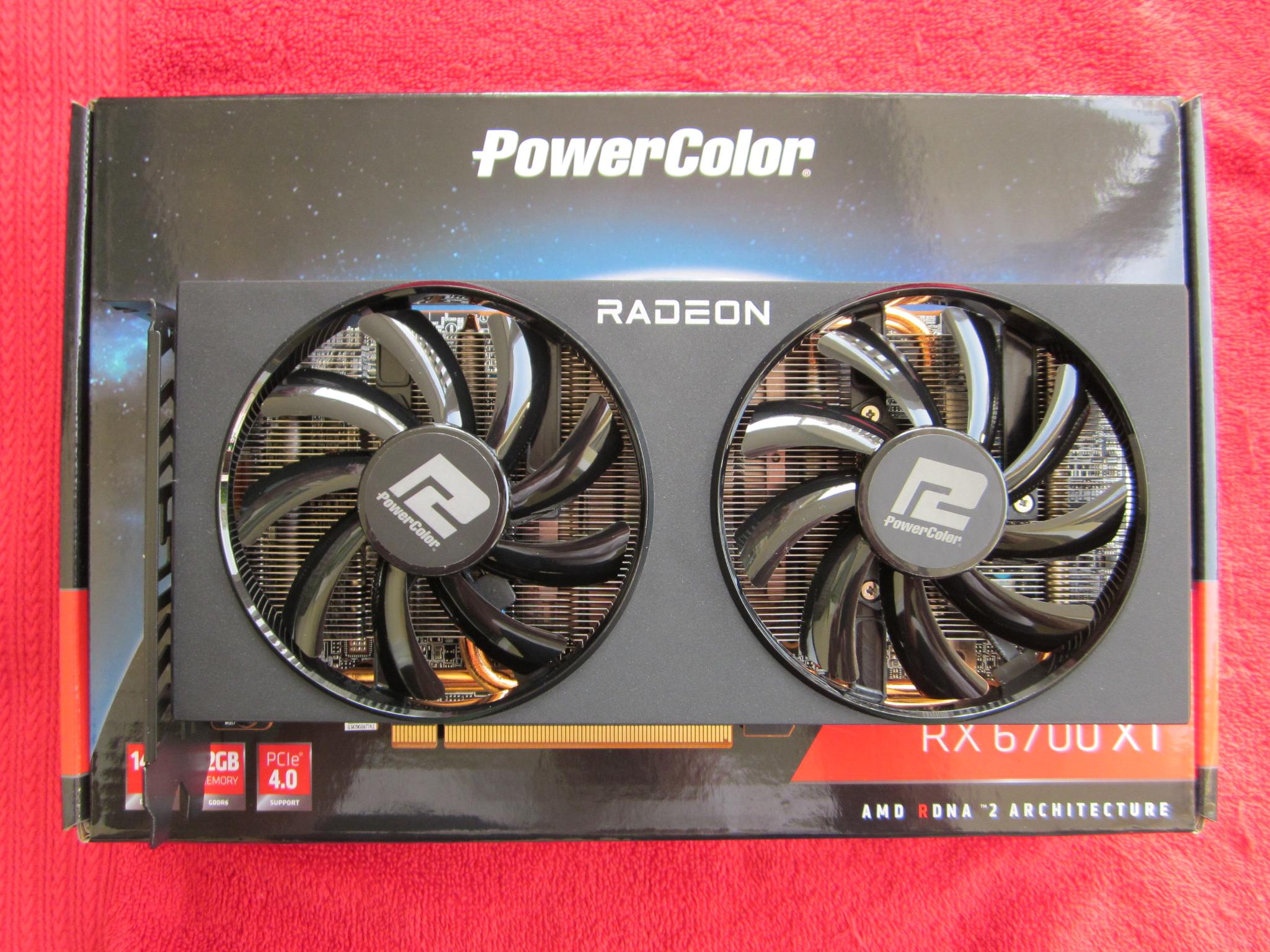 PowerColor Fighter RX 6700 XT 12GB GDDR6 Graphics Card AXRX PCI Express 4.0