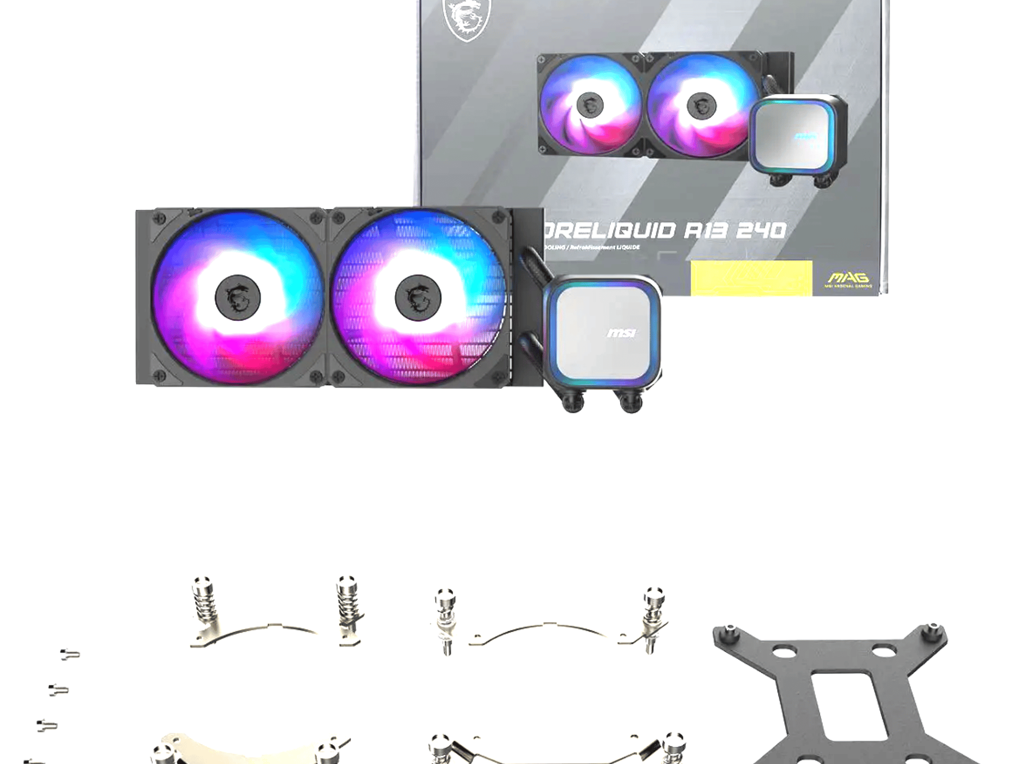 MSI MAG Coreliquid A13 240 Black - AIO ARGB Liquid Cooling - 240mm Radiator