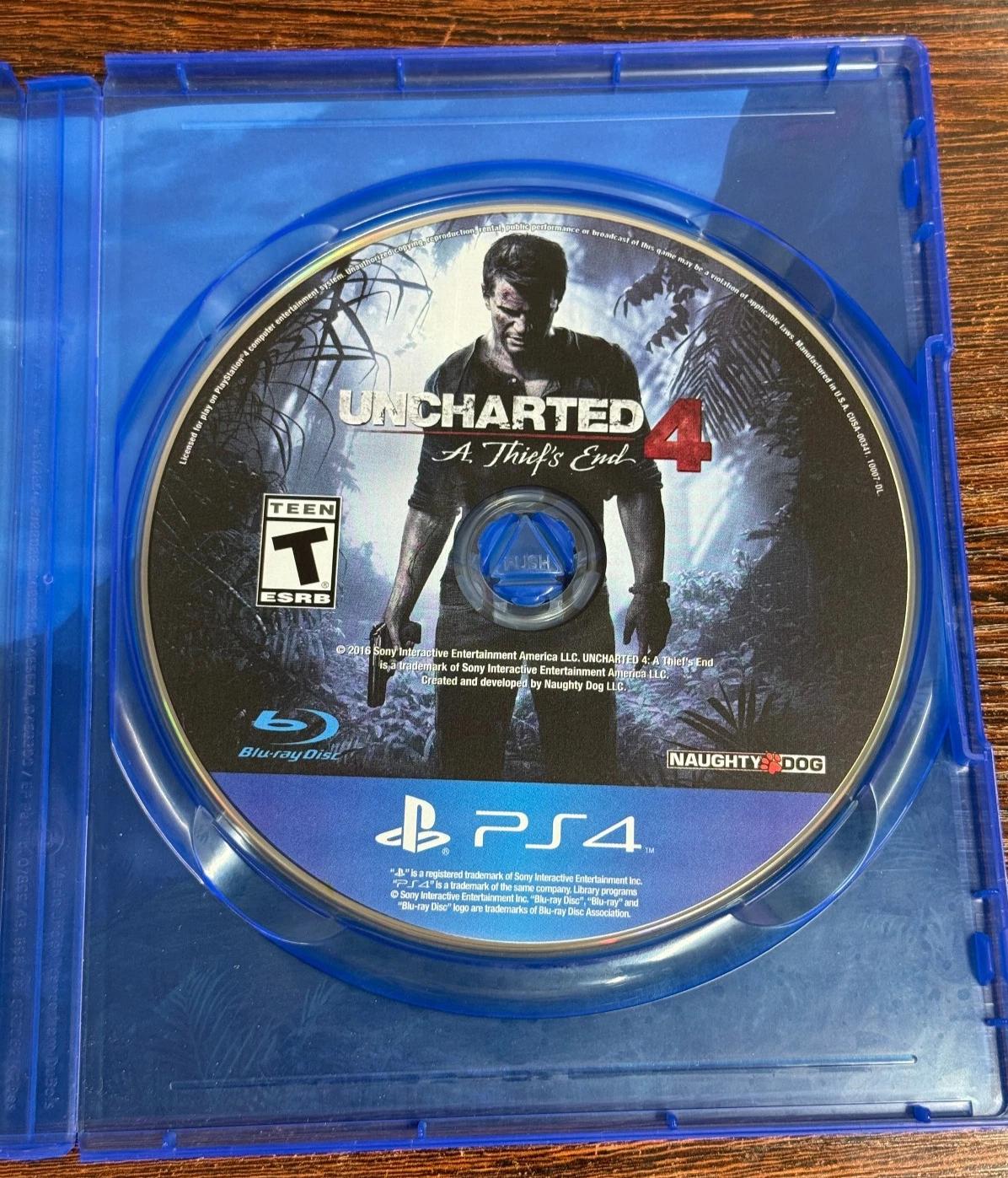 Uncharted 4: A Thief's End - Sony PlayStation 4 PS4 - Excellent Condition in Box