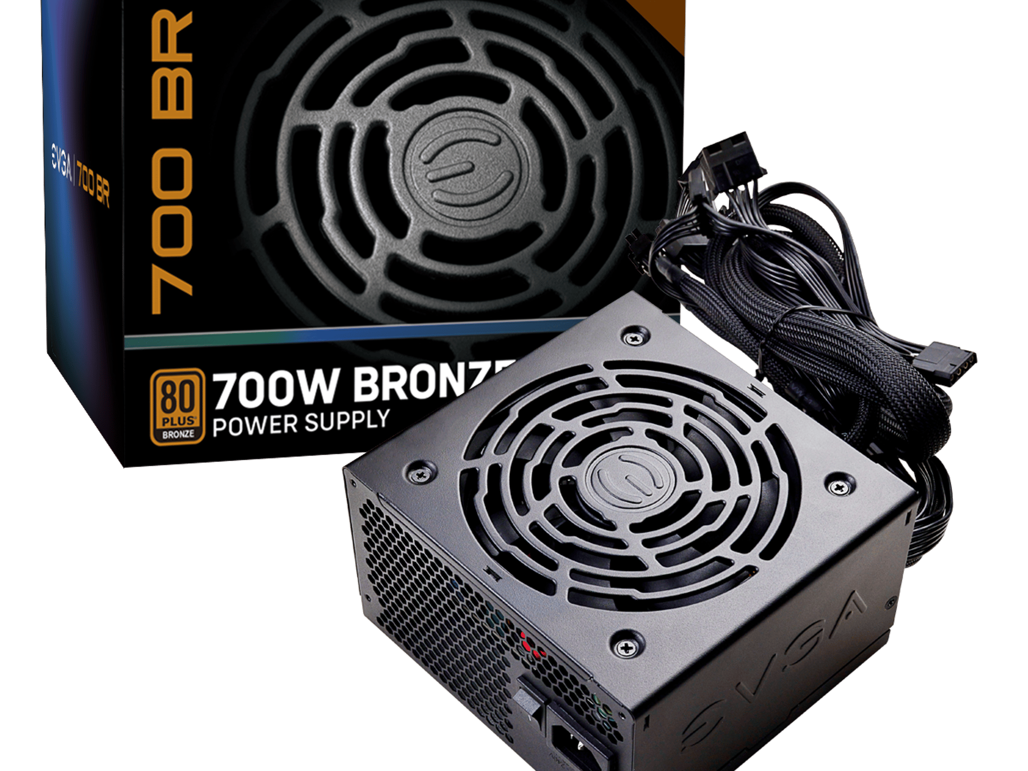 EVGA 700 BR, 80+ Bronze 700W, Power Supply 100-BR-0700-K1