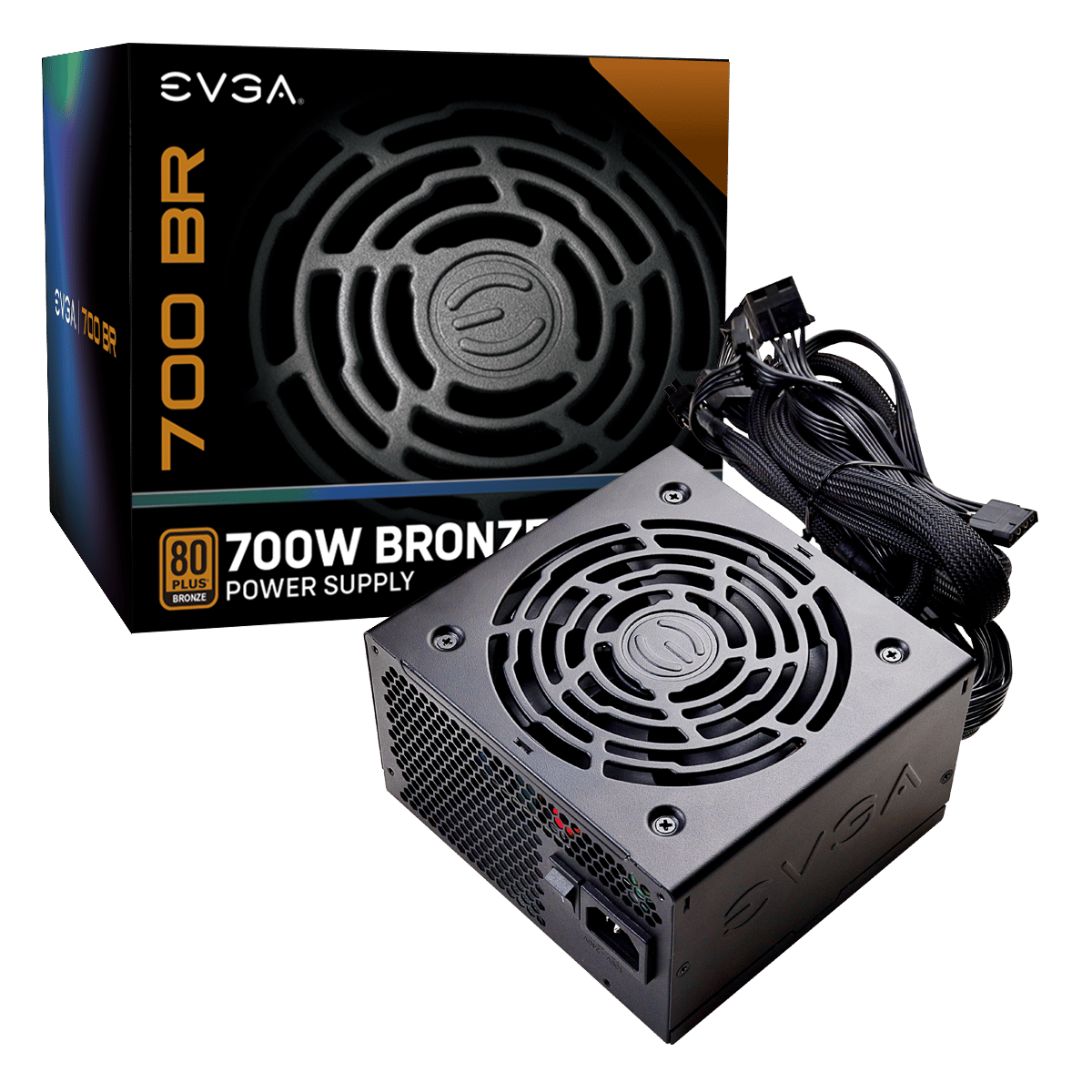 EVGA 700 BR, 80+ Bronze 700W, Power Supply 100-BR-0700-K1