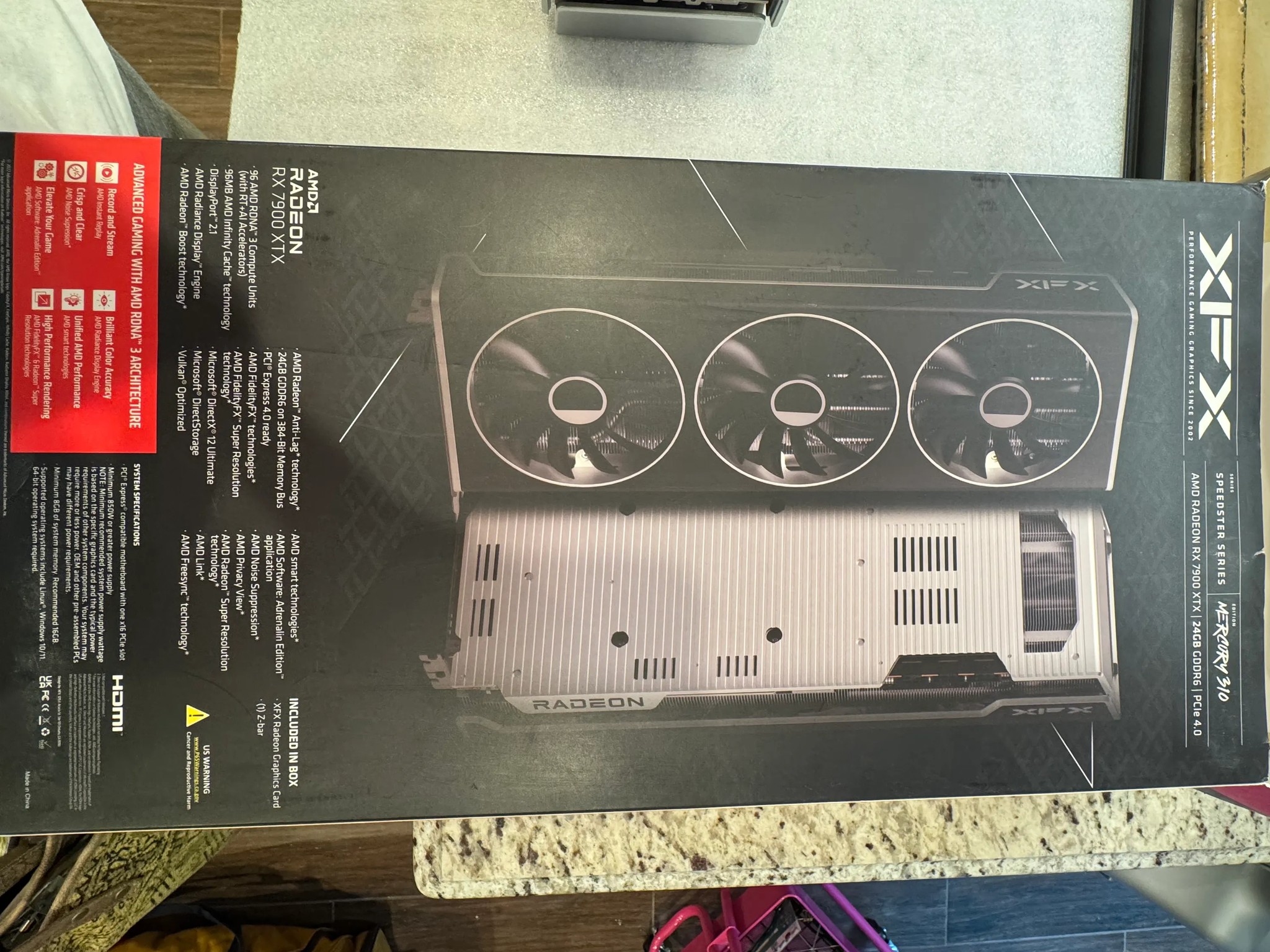 XFX SPEEDSTER MERC 310 AMD Radeon™ RX 7900 XTX Black Edition