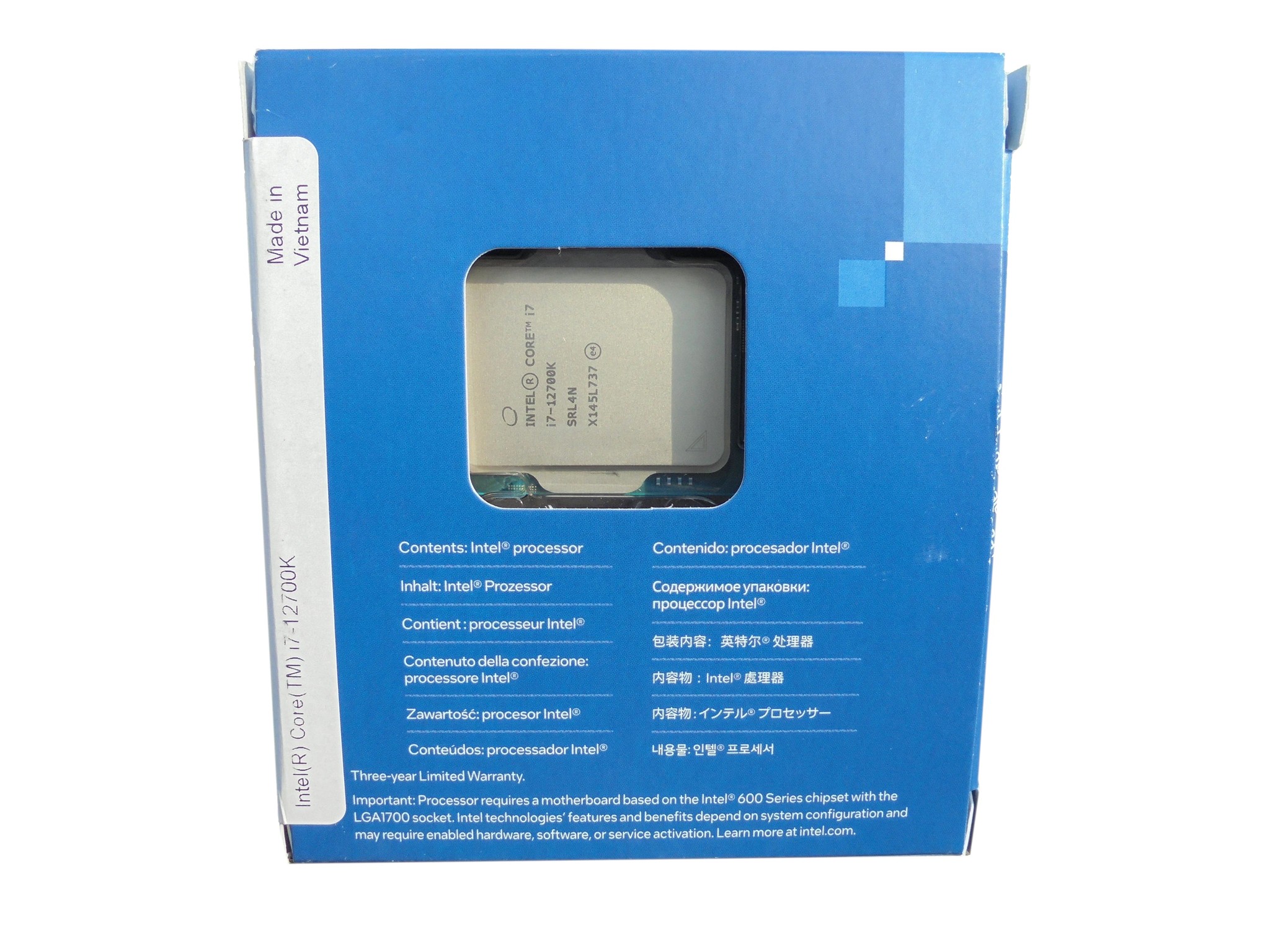 Intel 12th-Gen Core i7 12700K Processor 8P+4E Cores